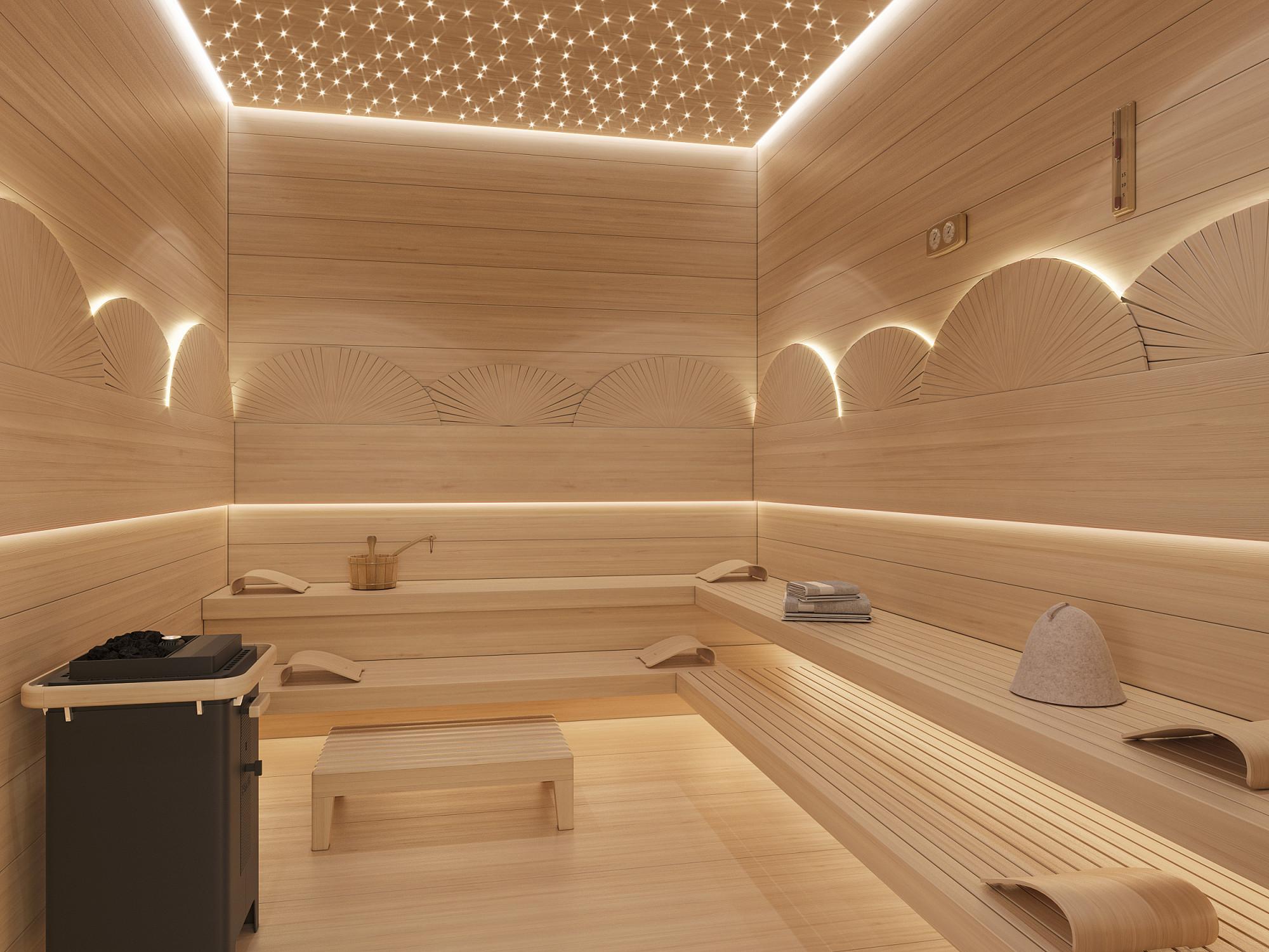 Sauna made in the style of Contemporary classics