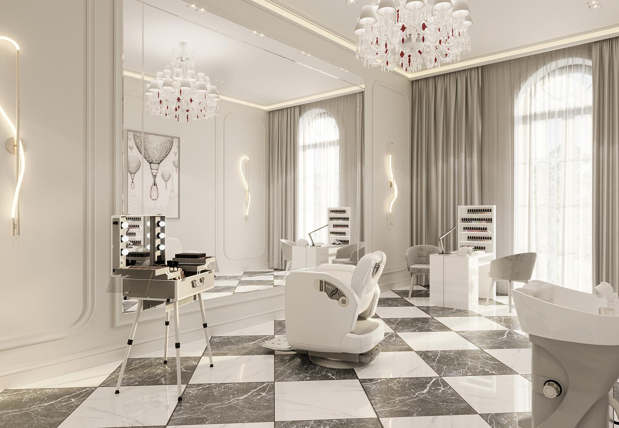 Beauty salon made in the style of Contemporary classics