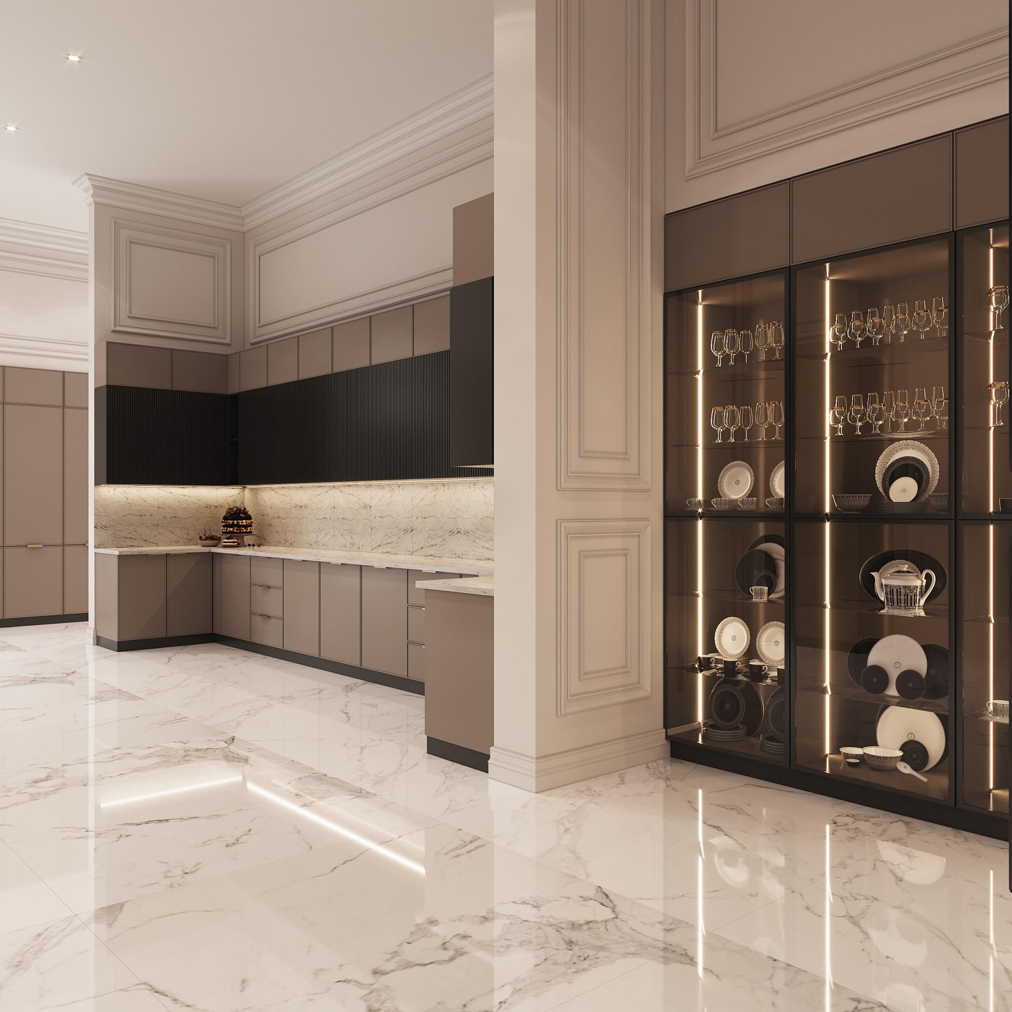 Serving room made in the style of Contemporary classics