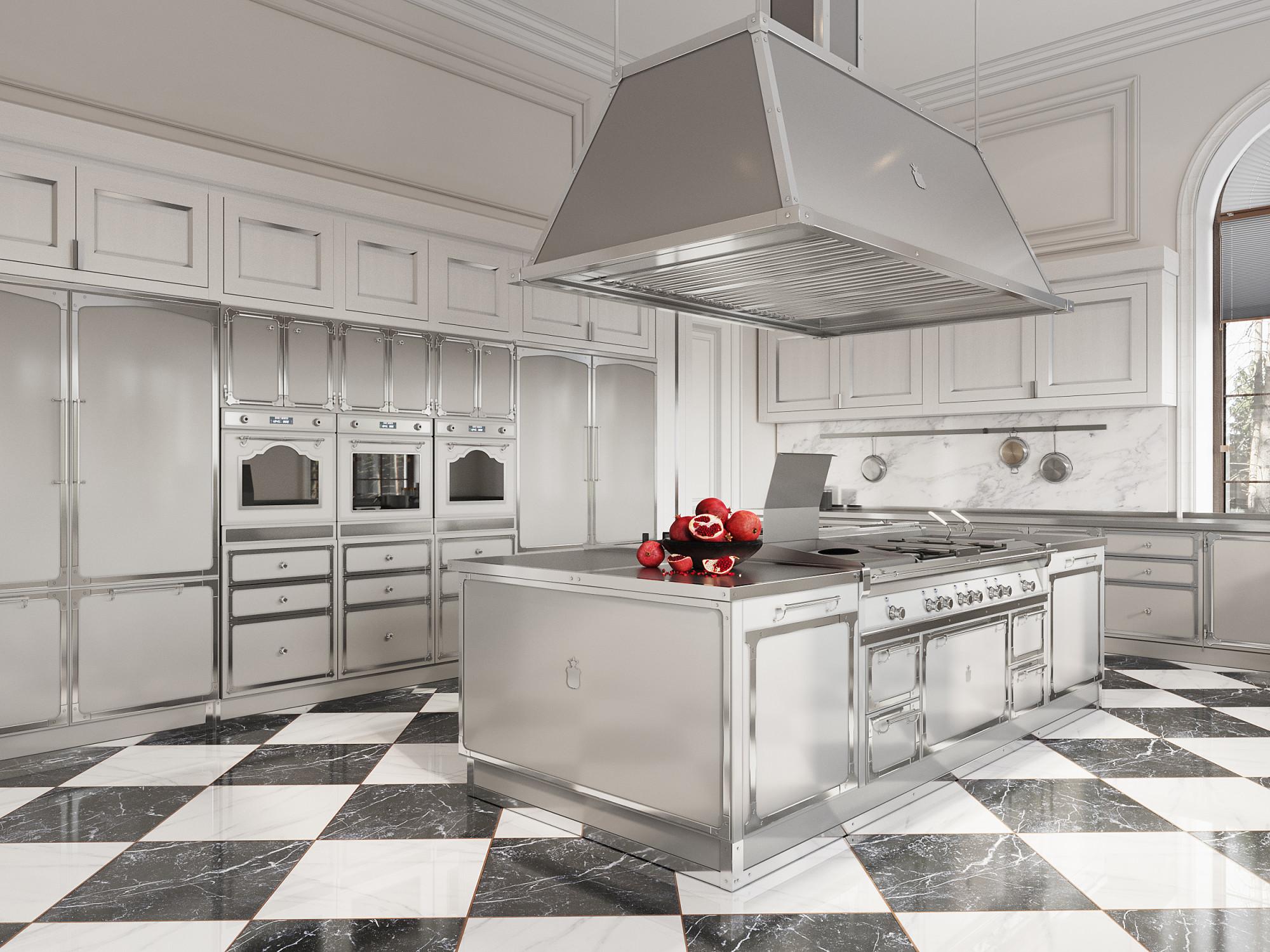 Technical kitchen made in the style of Contemporary classics