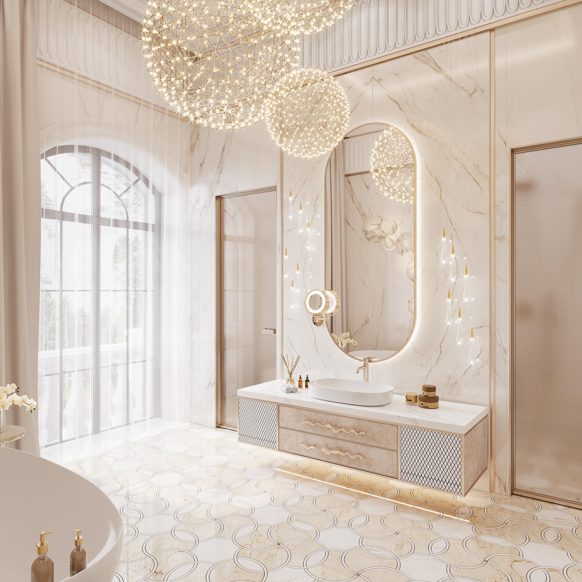 Bathroom in the nursery room №2 made in the style of Contemporary classics