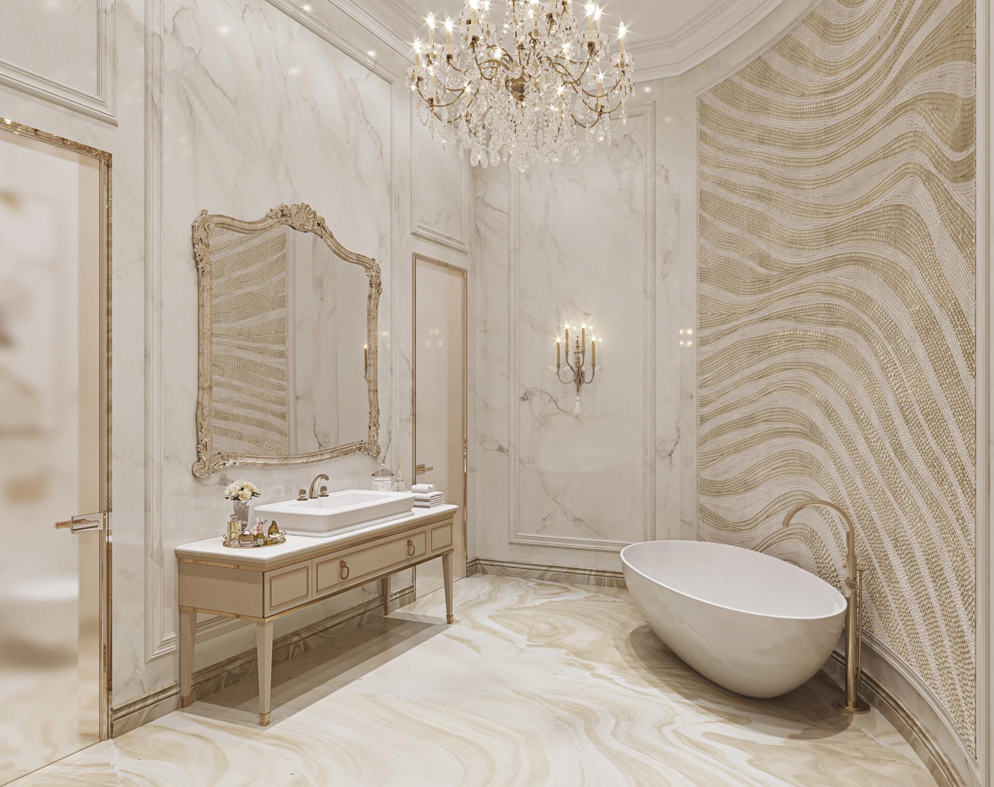 Bathroom in the nursery bedroom №3 made in the style of Contemporary classics