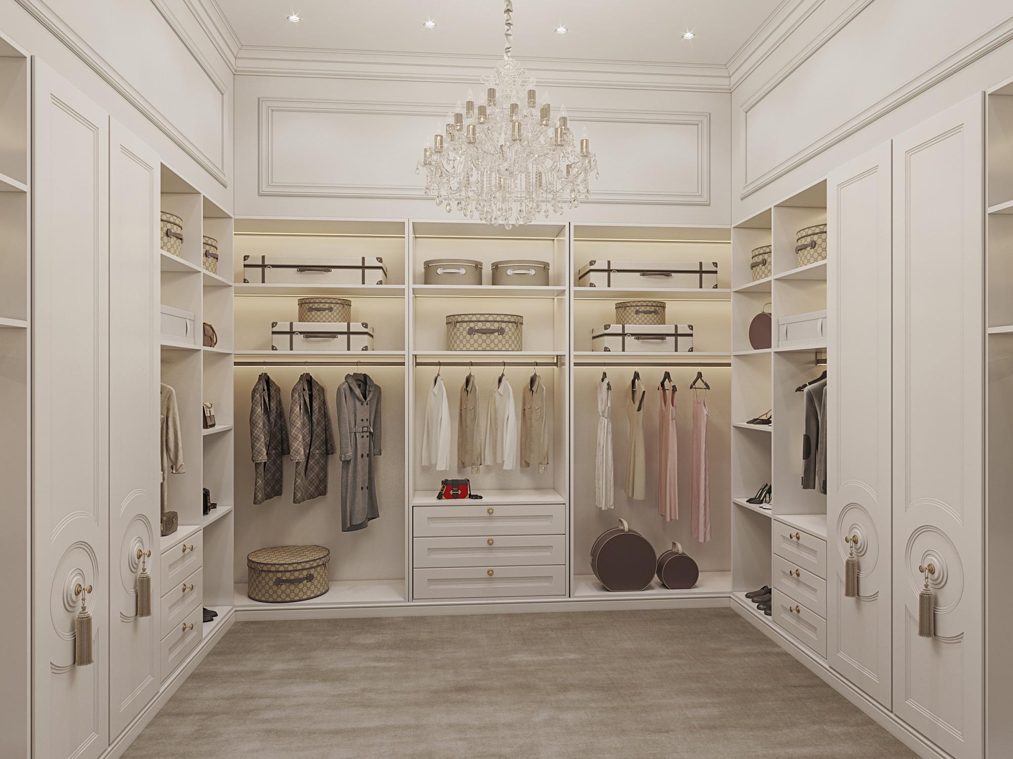 Dressing room in the nursery room №3 made in the style of Contemporary classics