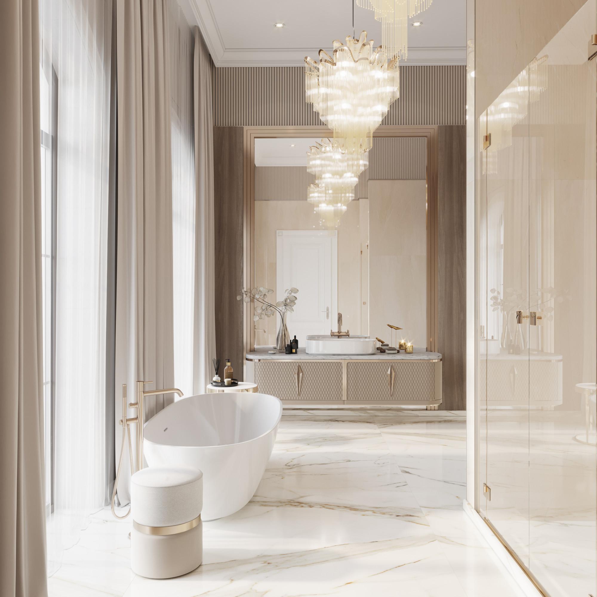 Bathroom in the nursery room №4 made in the style of Contemporary classics