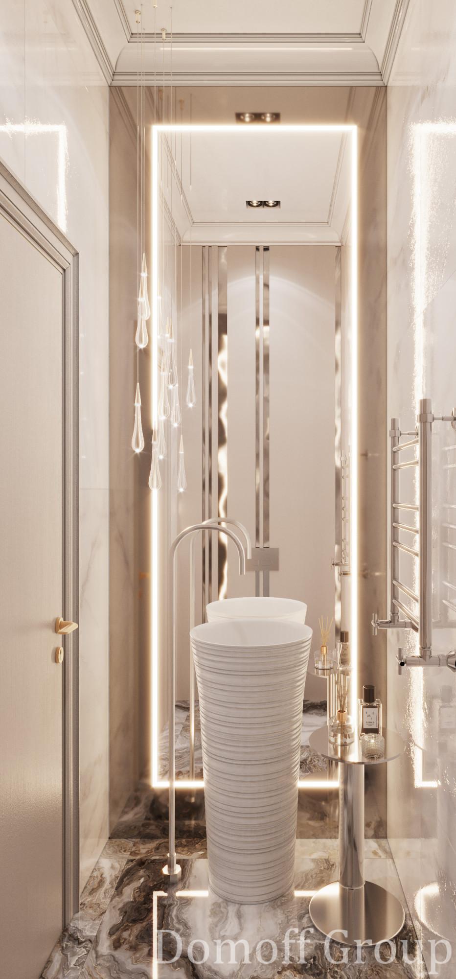 Guest bathroom  made in the style of Contemporary classics