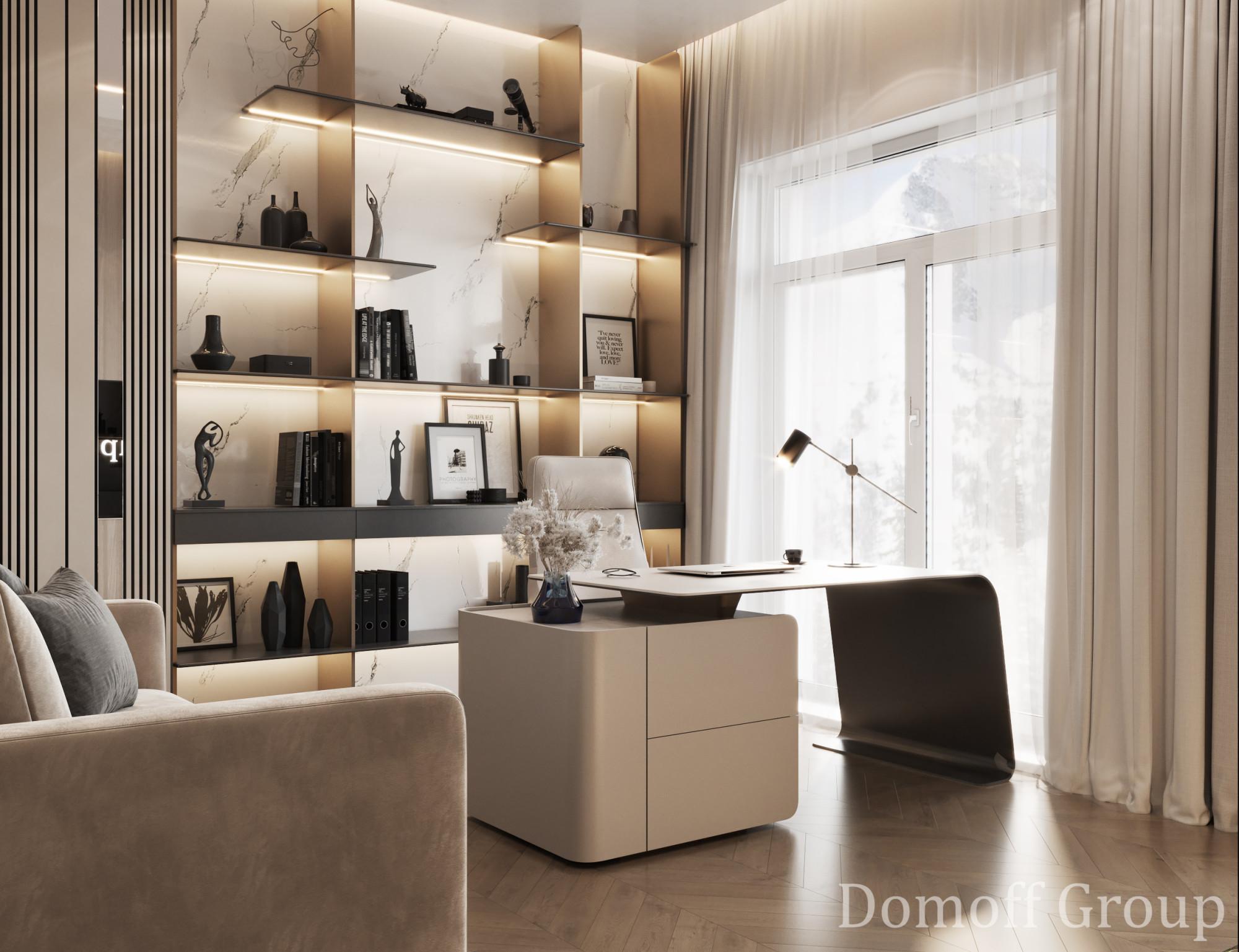 Cabinet on the 1st floor made in the style of Contemporary Minimalism