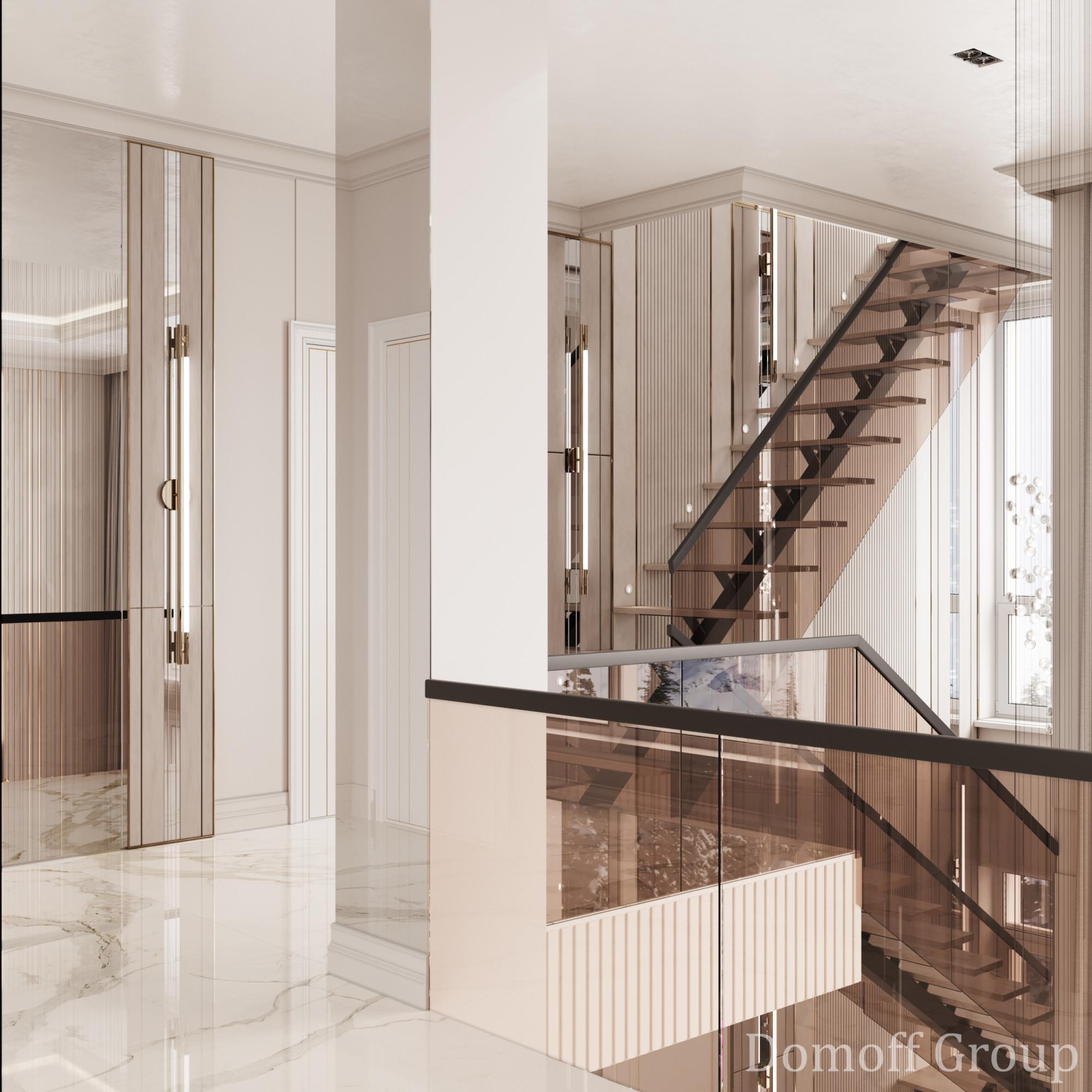 Hall on the 2nd floor made in the style of Contemporary classics