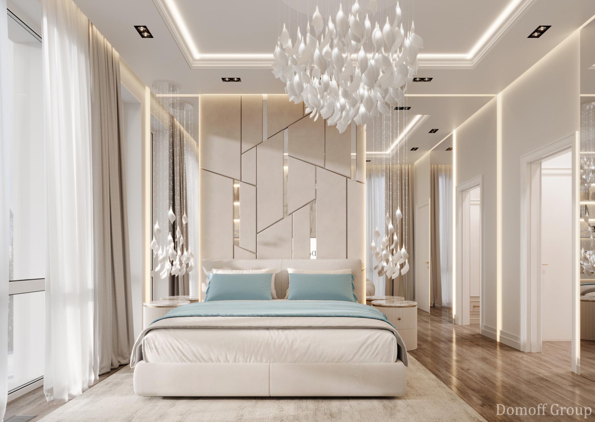 Bedroom №1 on the 2nd floor made in the style of Contemporary classics