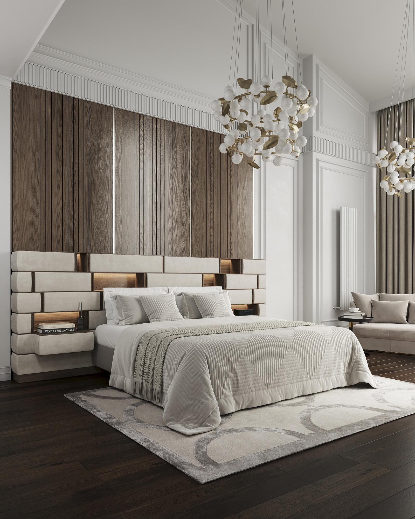 Master bedroom made in the style of Contemporary classics