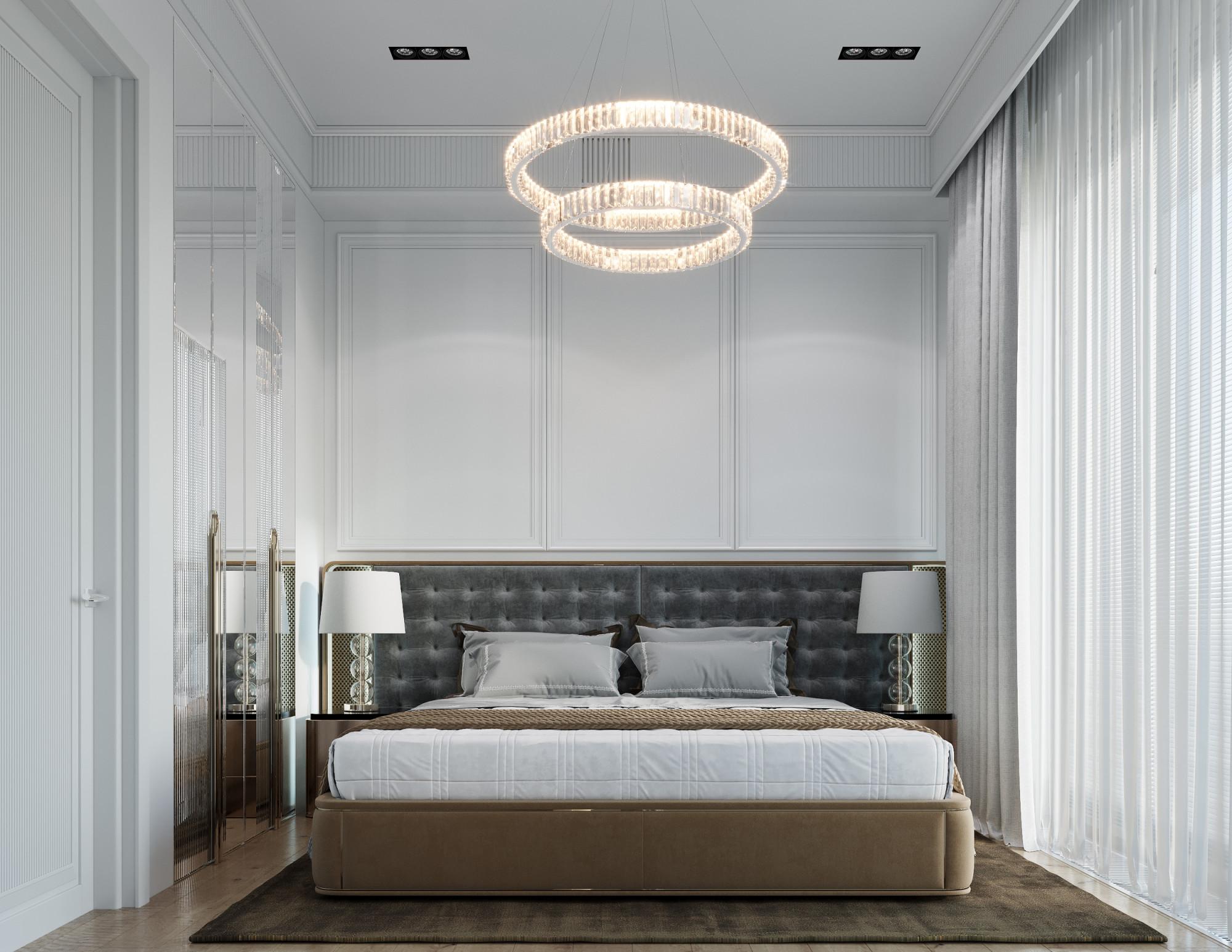 Guest bedroom made in the style of Contemporary
