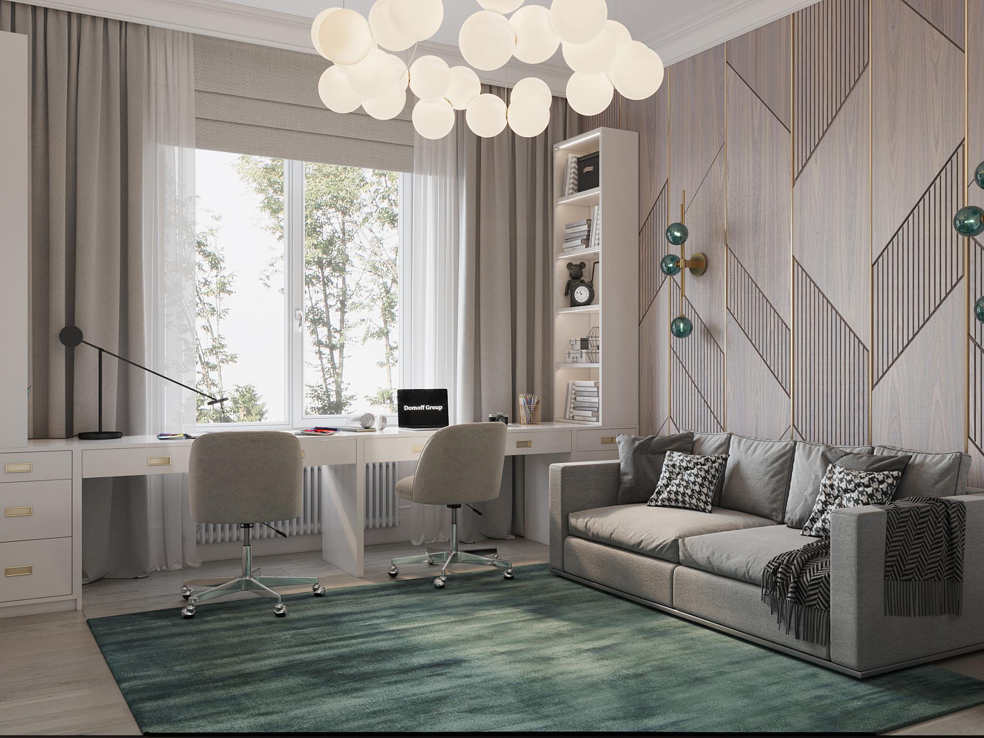 Study room made in the style of Contemporary