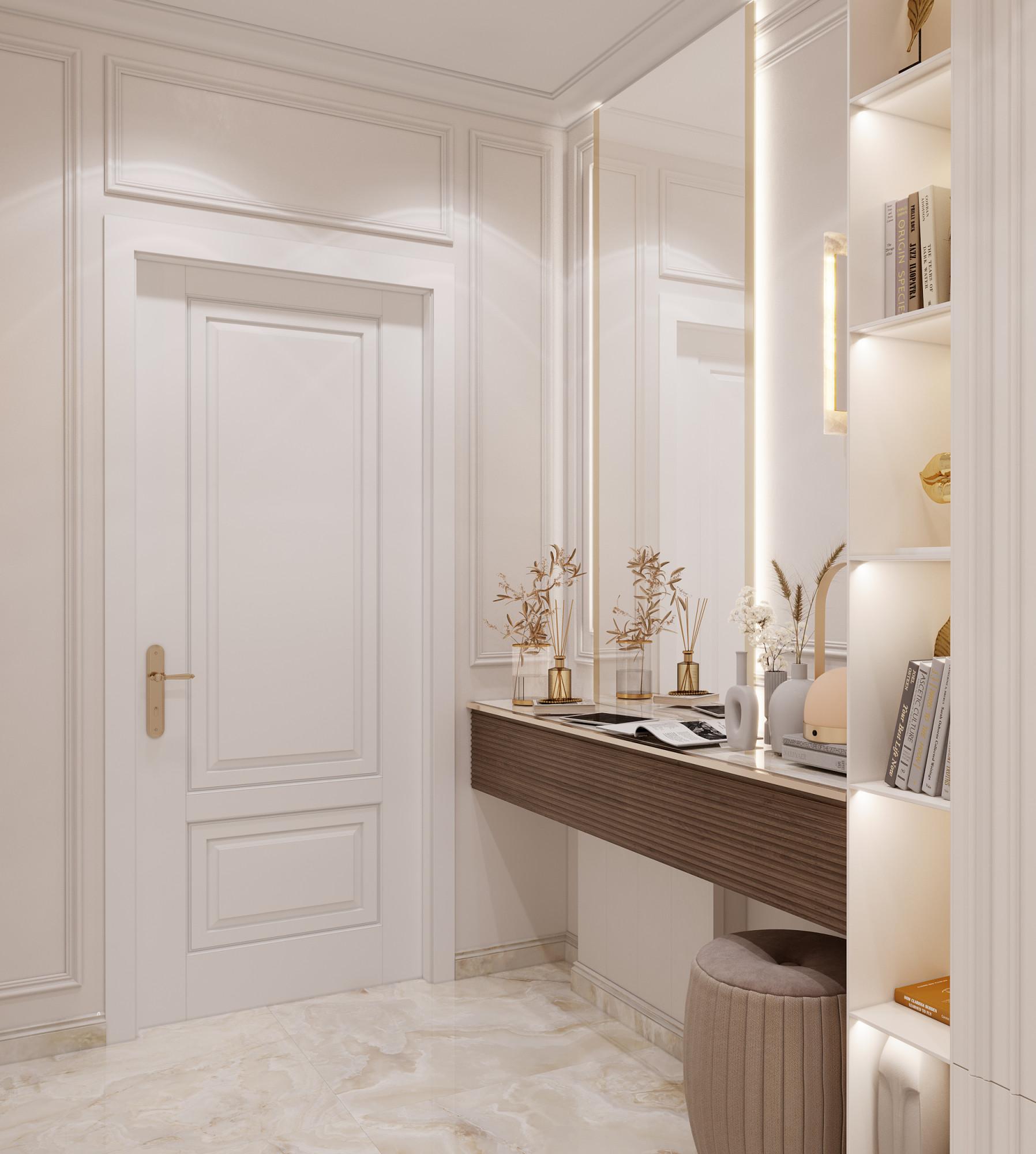 Hall made in the style of Neoclassicism