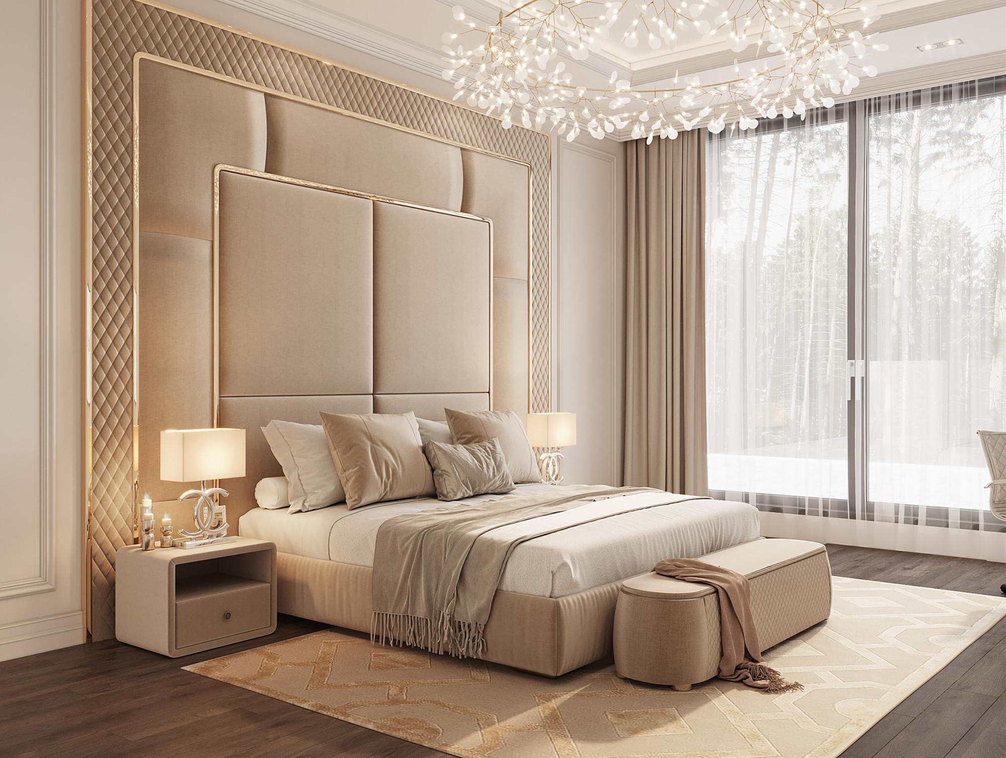 Master bedroom made in the style of Contemporary classics