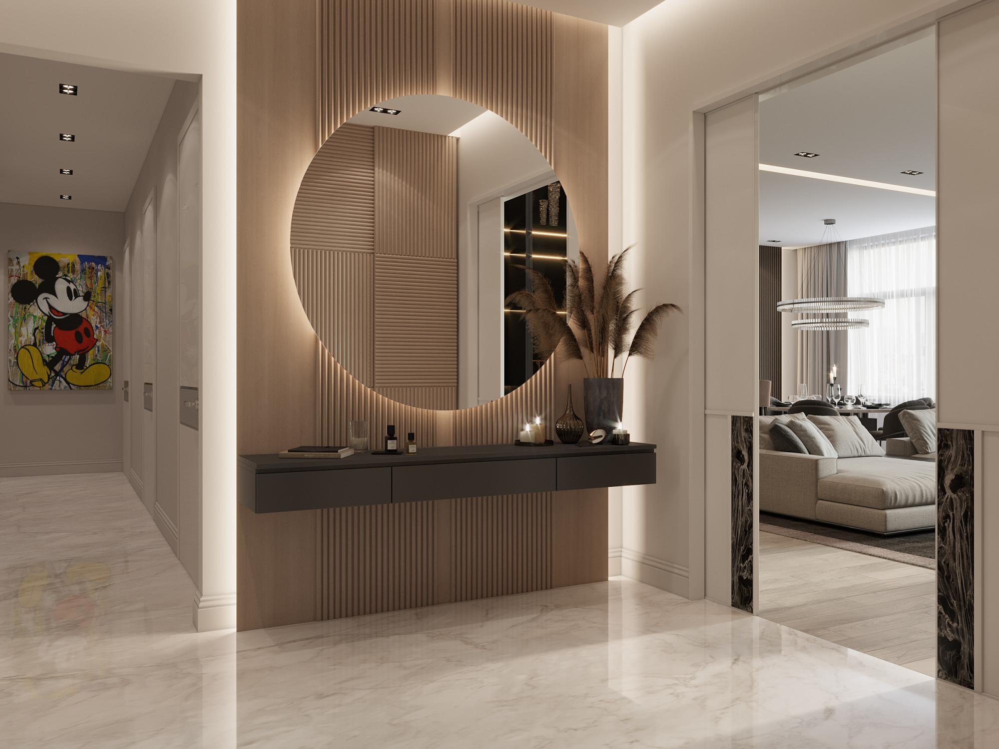 Hall made in the style of Contemporary Minimalism Loft