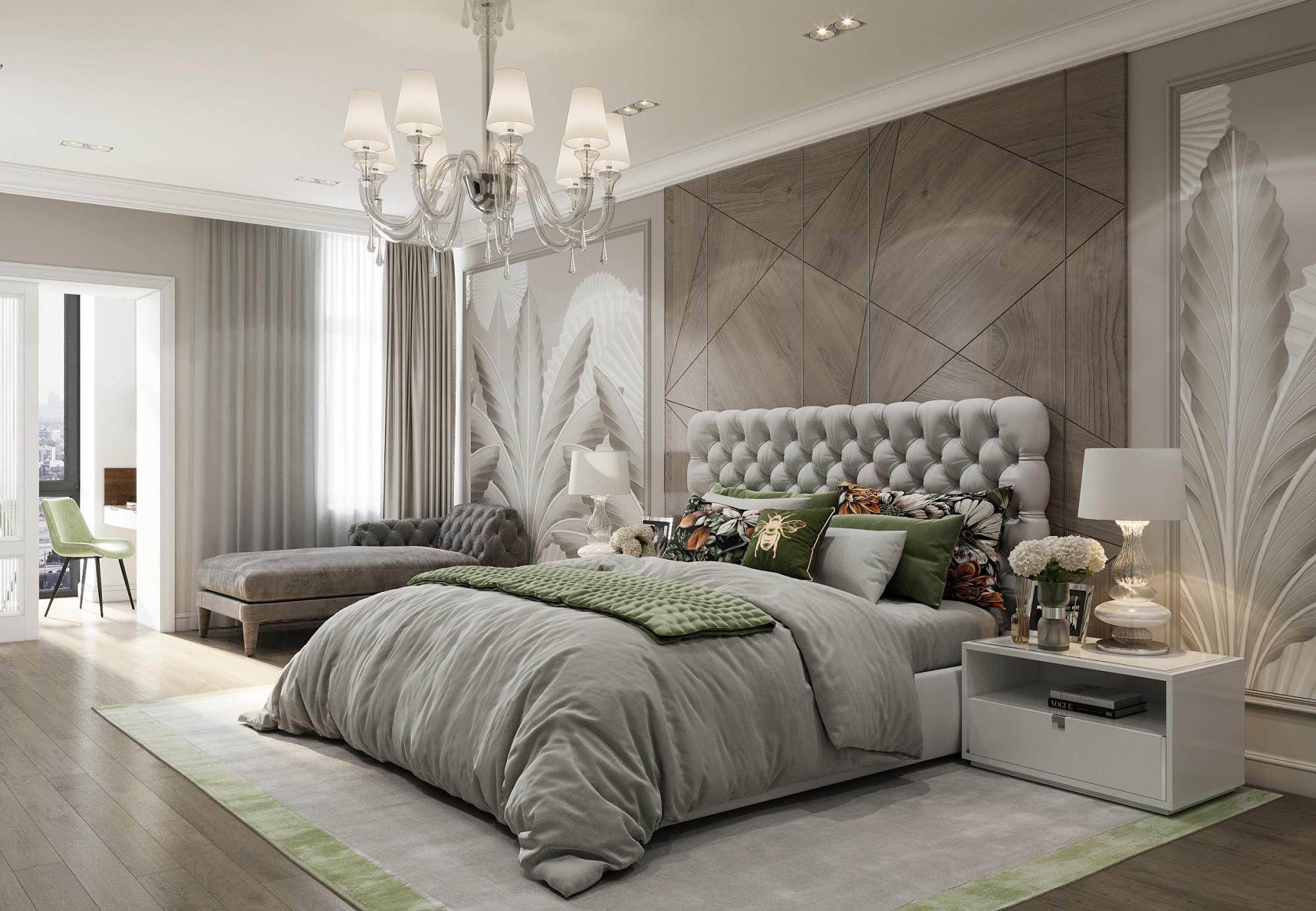 Master bedroom made in the style of Contemporary classics