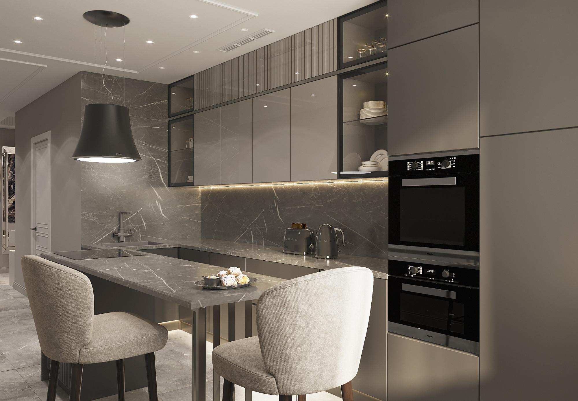 Kitchen made in the style of Contemporary Minimalism