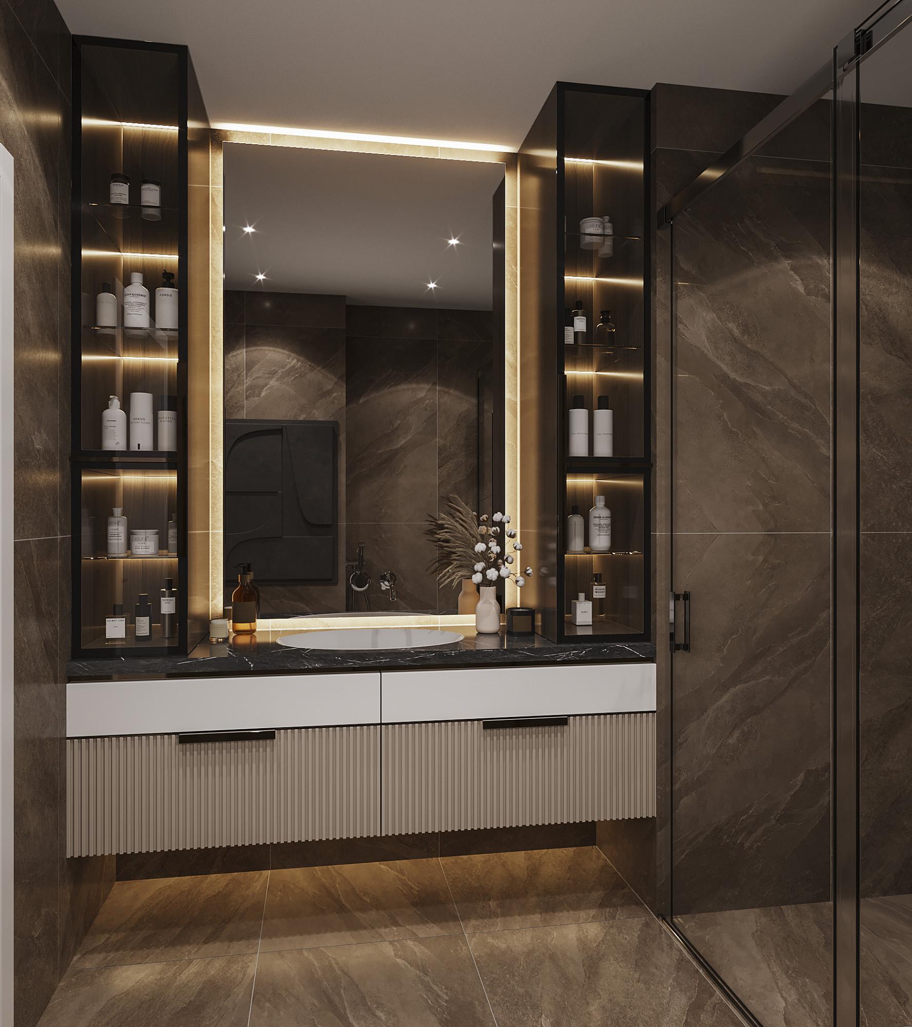 Bathroom made in the style of Contemporary Minimalism