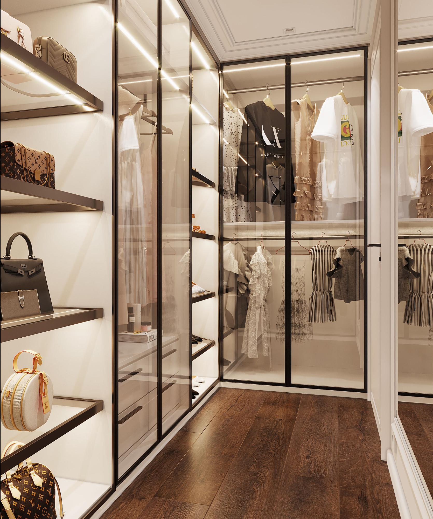 Dressing room made in the style of Contemporary Minimalism