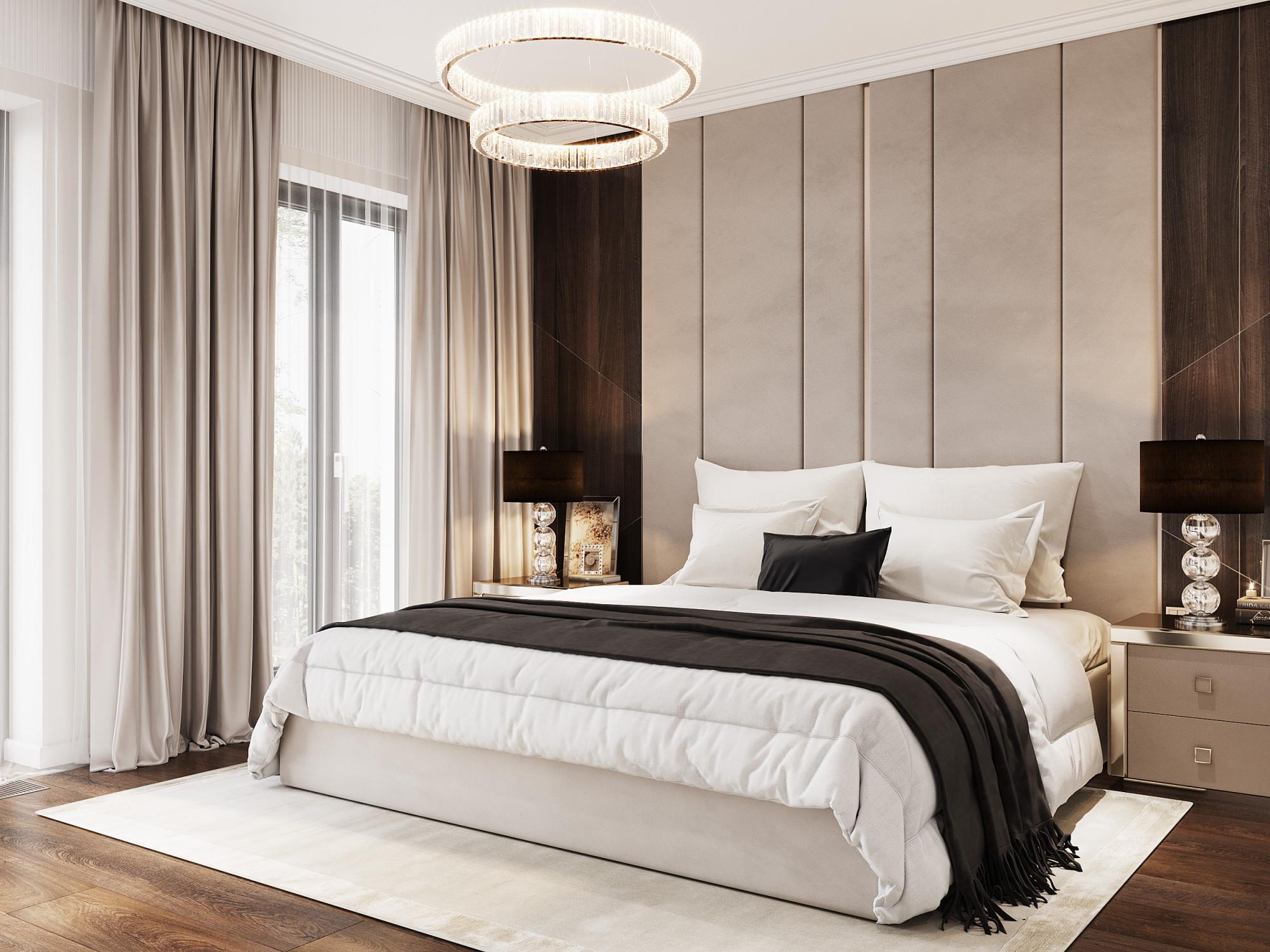 Master bedroom made in the style of Contemporary Minimalism