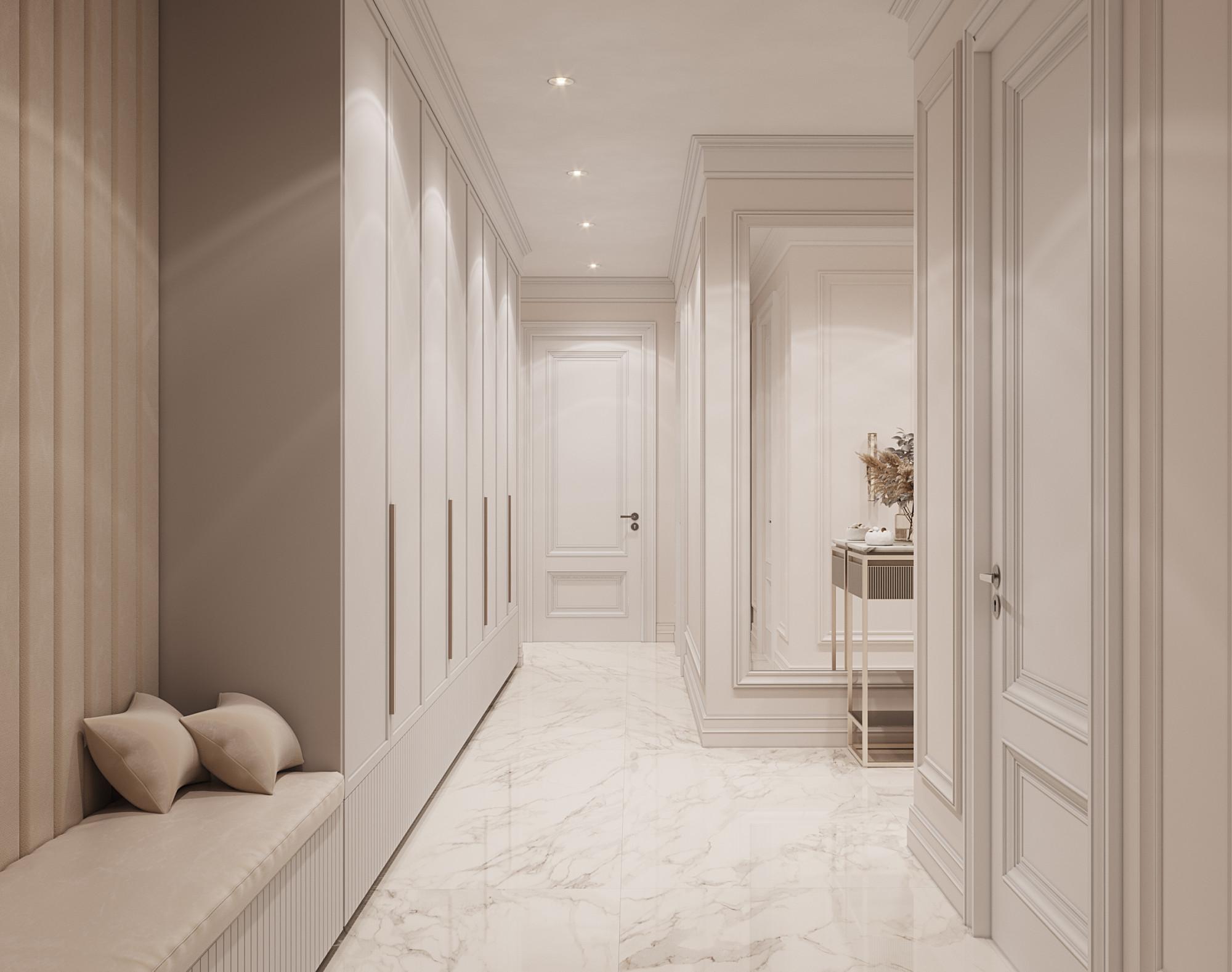 Hall made in the style of Neoclassicism
