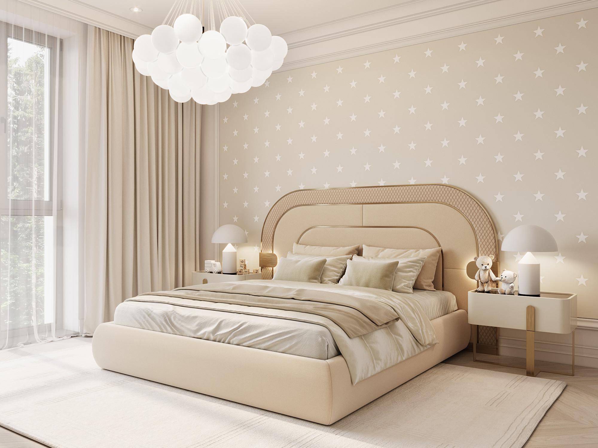 Nursery room made in the style of Neoclassicism