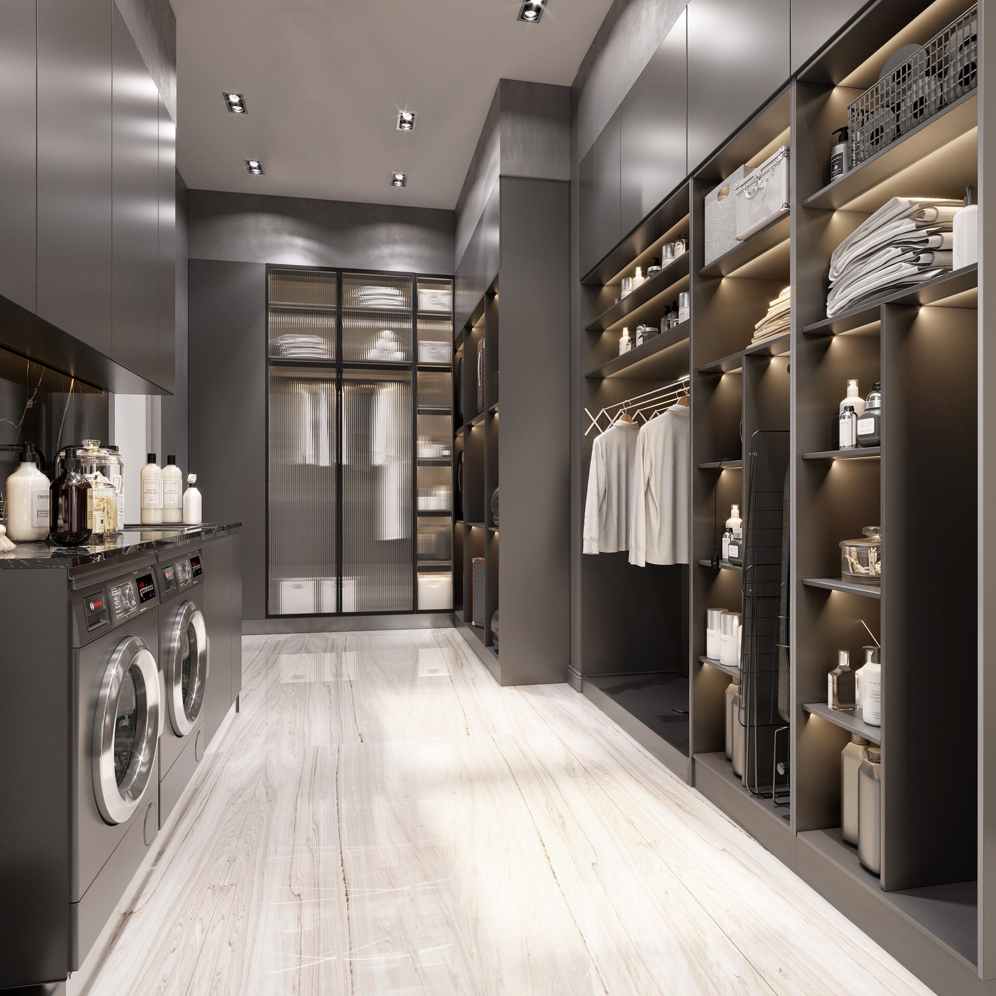 Laundry room  made in the style of Contemporary