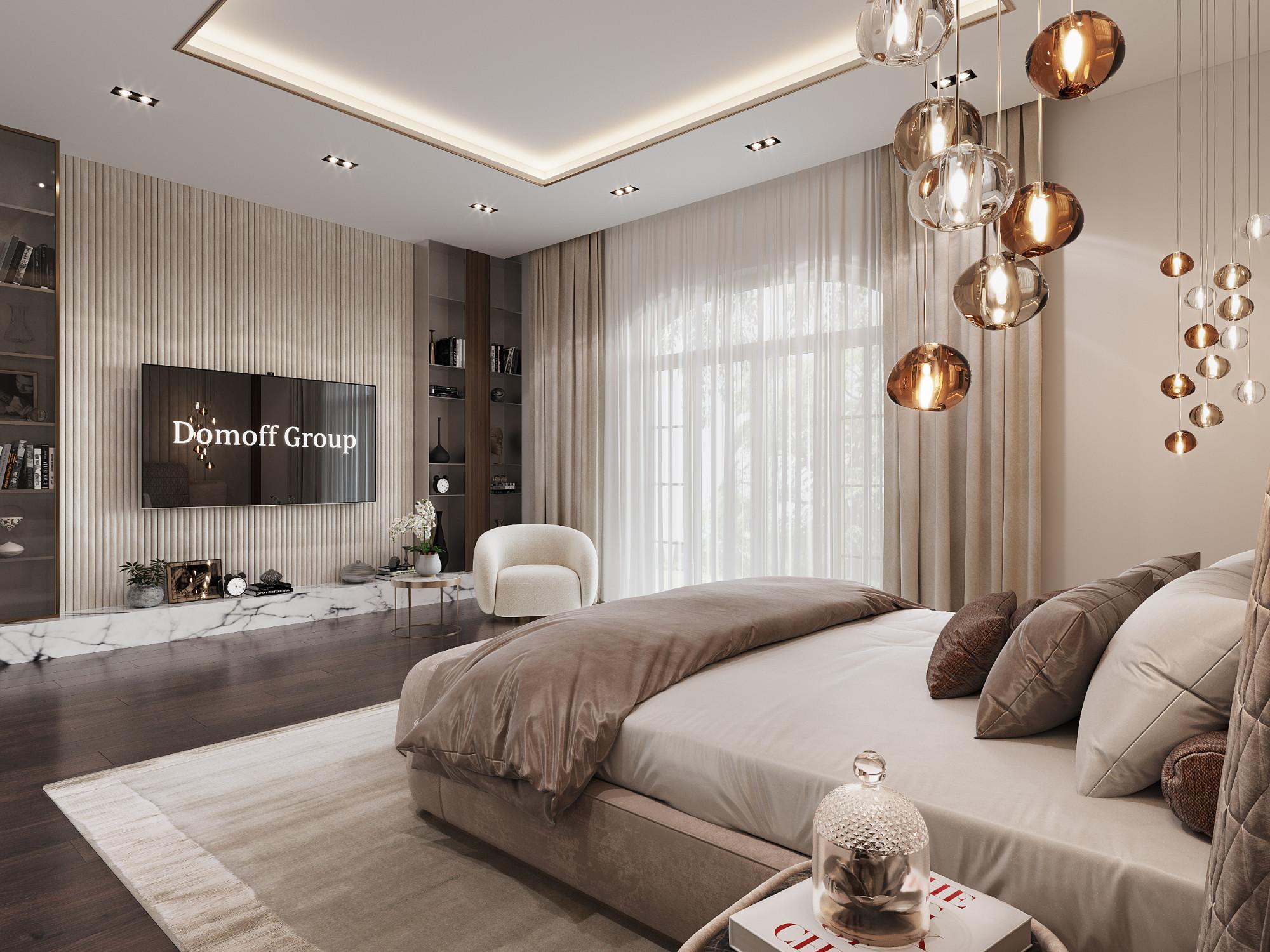 Master bedroom made in the style of Contemporary classics