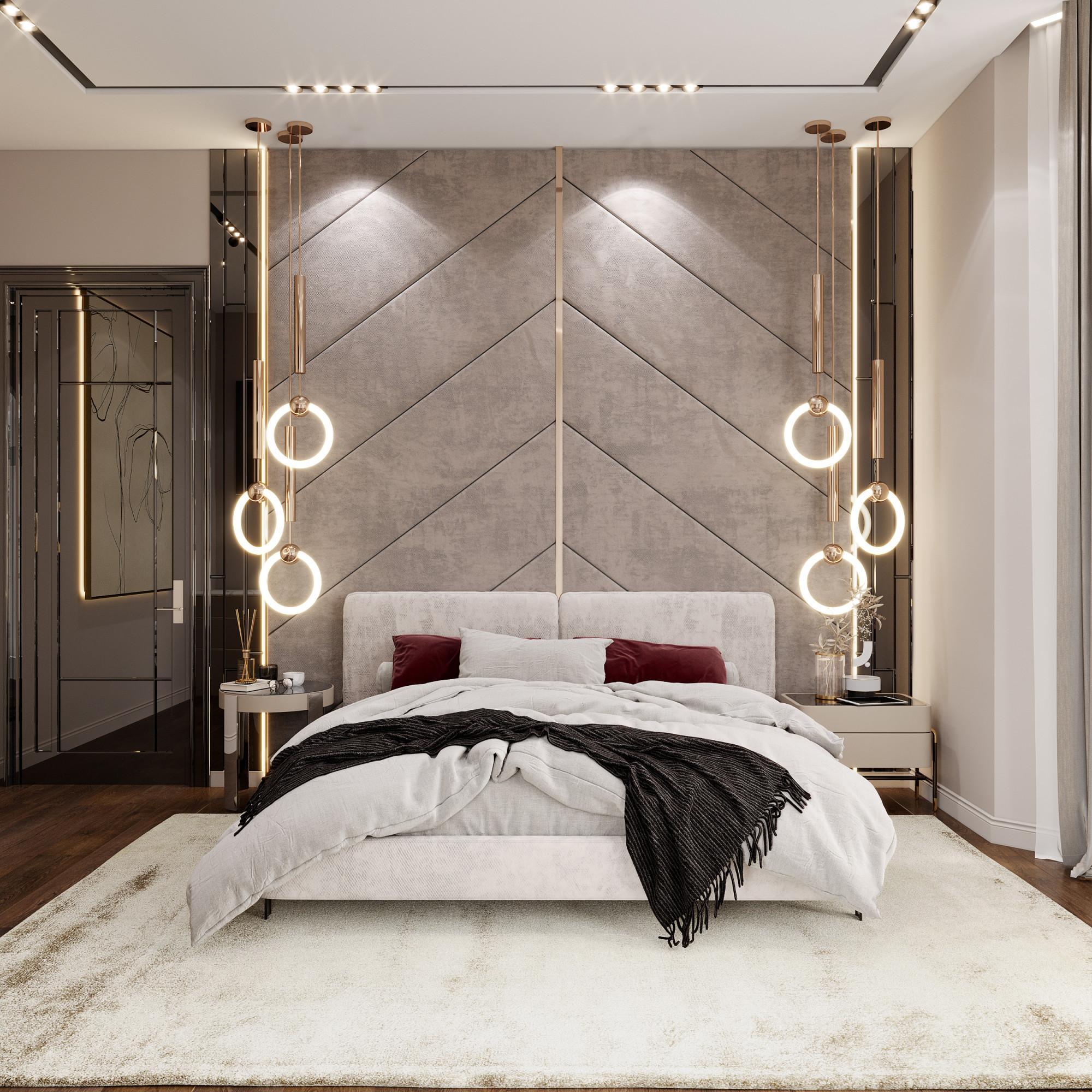 Guest bedroom №1 made in the style of Contemporary classics