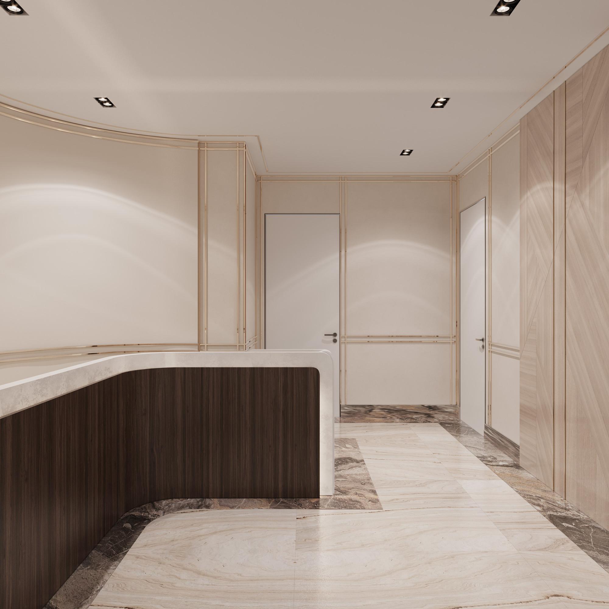 Staircase hall 3rd floor made in the style of Contemporary