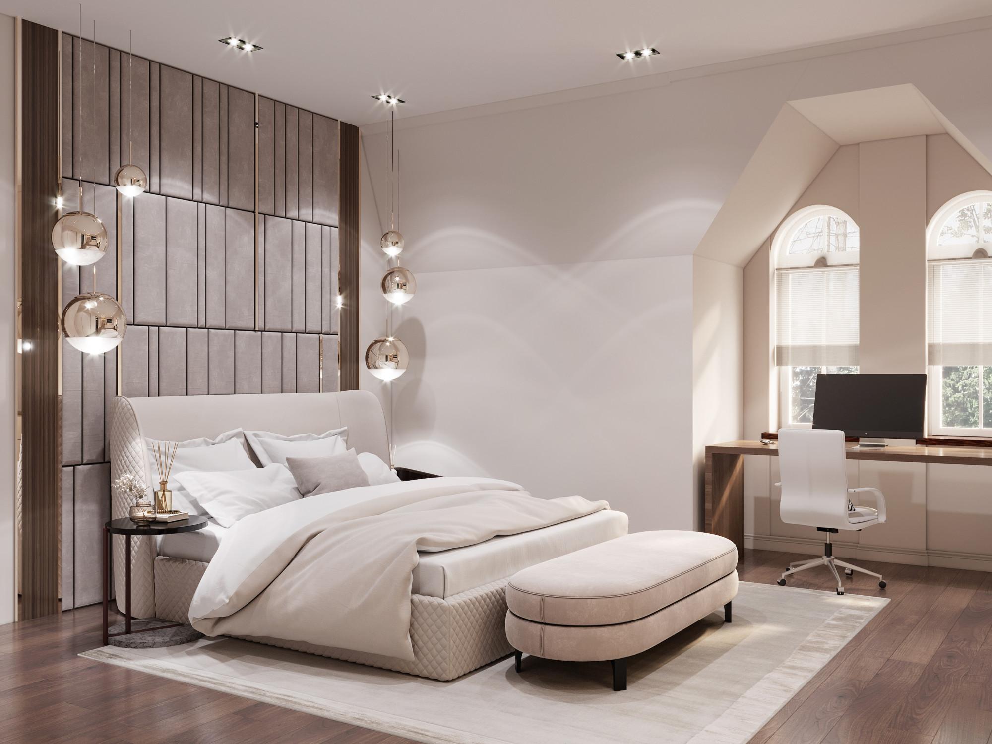 Guest room №2 made in the style of Contemporary classics