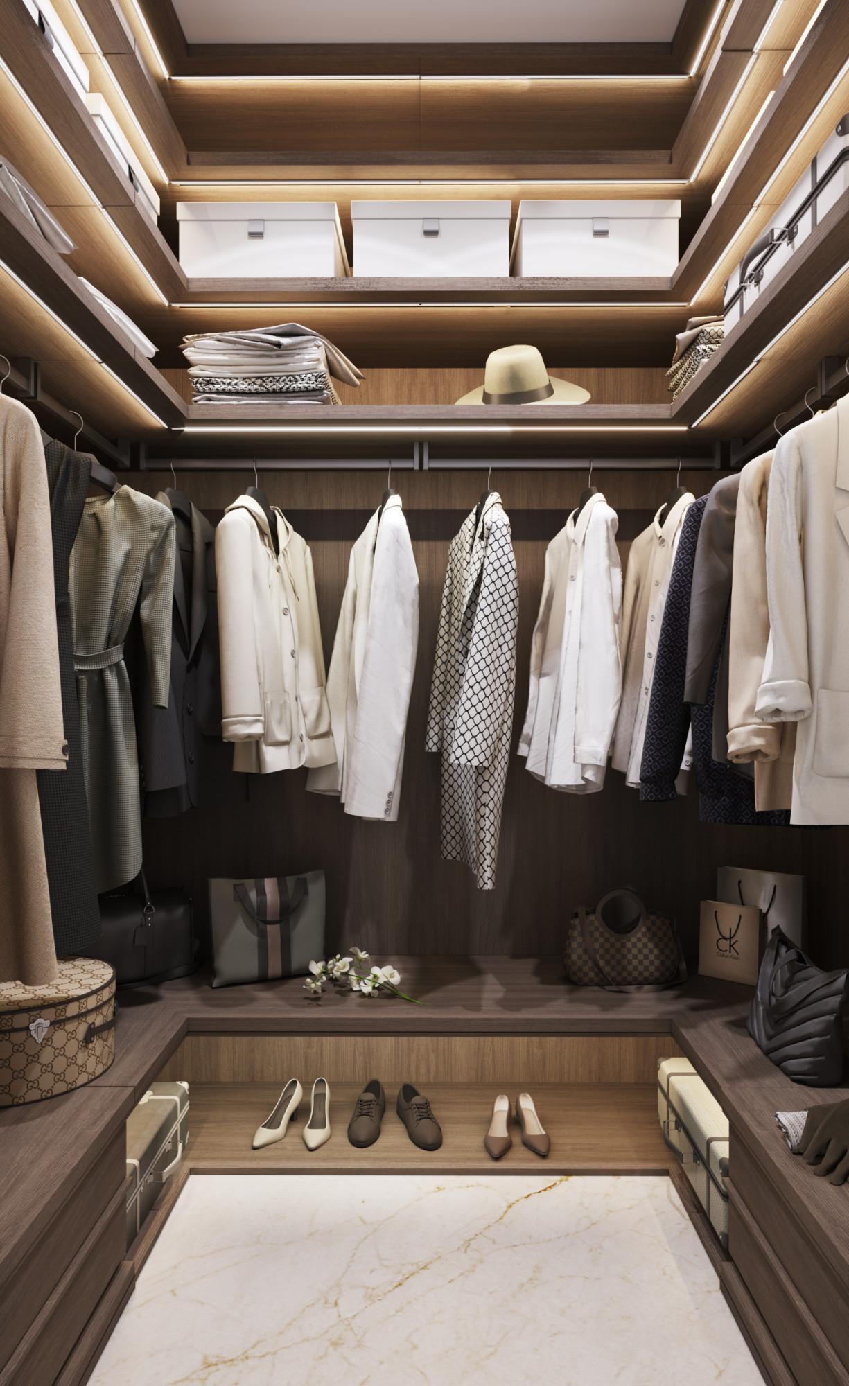 Dressing room made in the style of Contemporary Eclecticism Neoclassicism