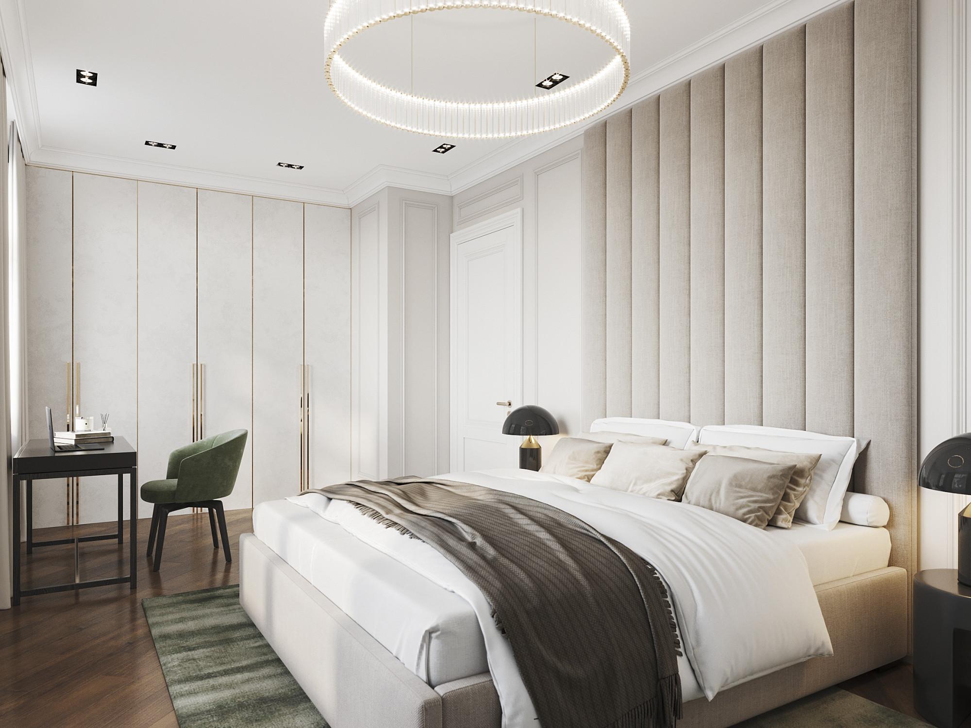 Guest bedroom №2 made in the style of Eclecticism Neoclassicism Contemporary