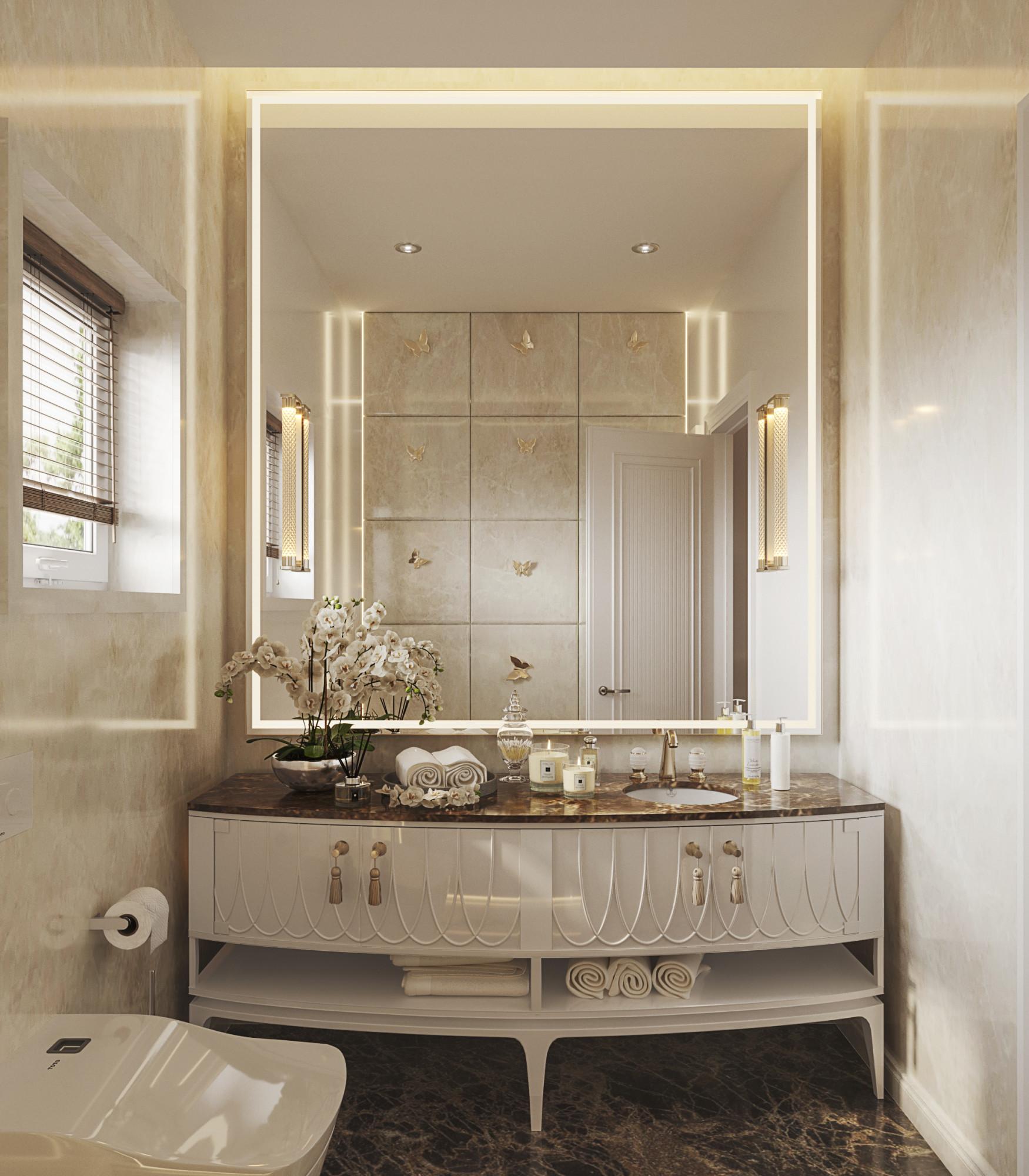 Guest bathroom  made in the style of Contemporary classics
