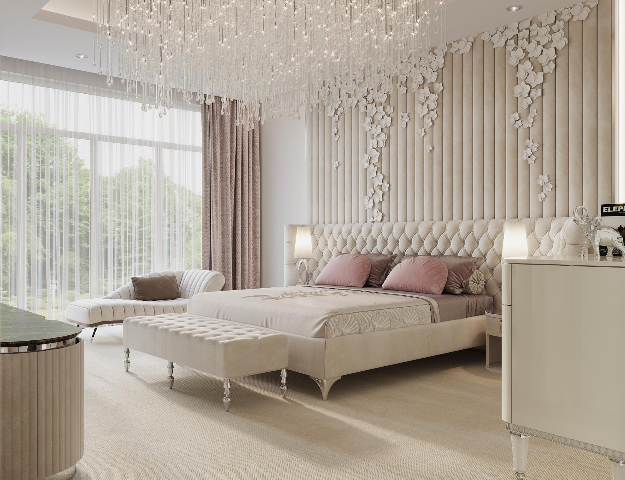 Master bedroom made in the style of Contemporary classics