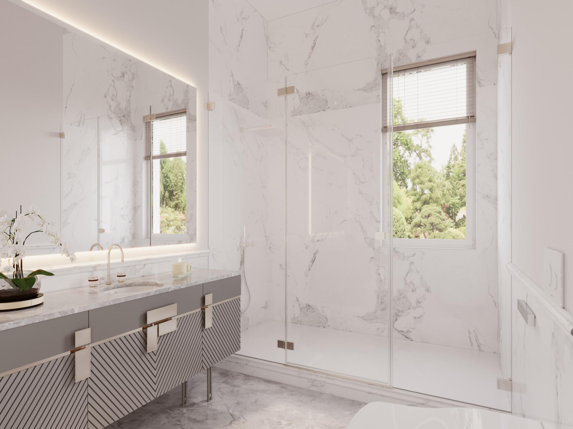 Bathroom in the bedroom № 2 made in the style of Contemporary