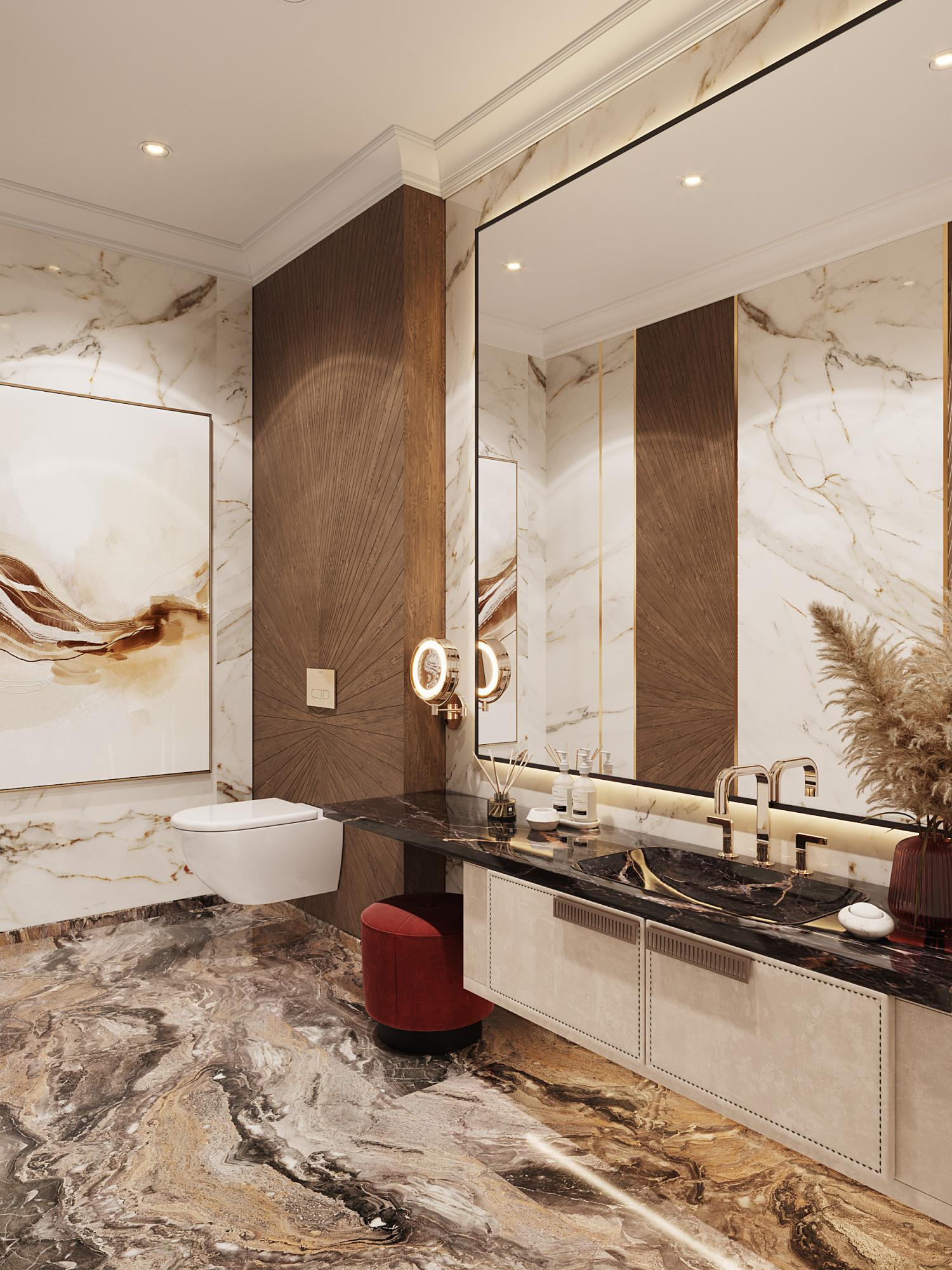 Guest bathroom  made in the style of Classics Contemporary