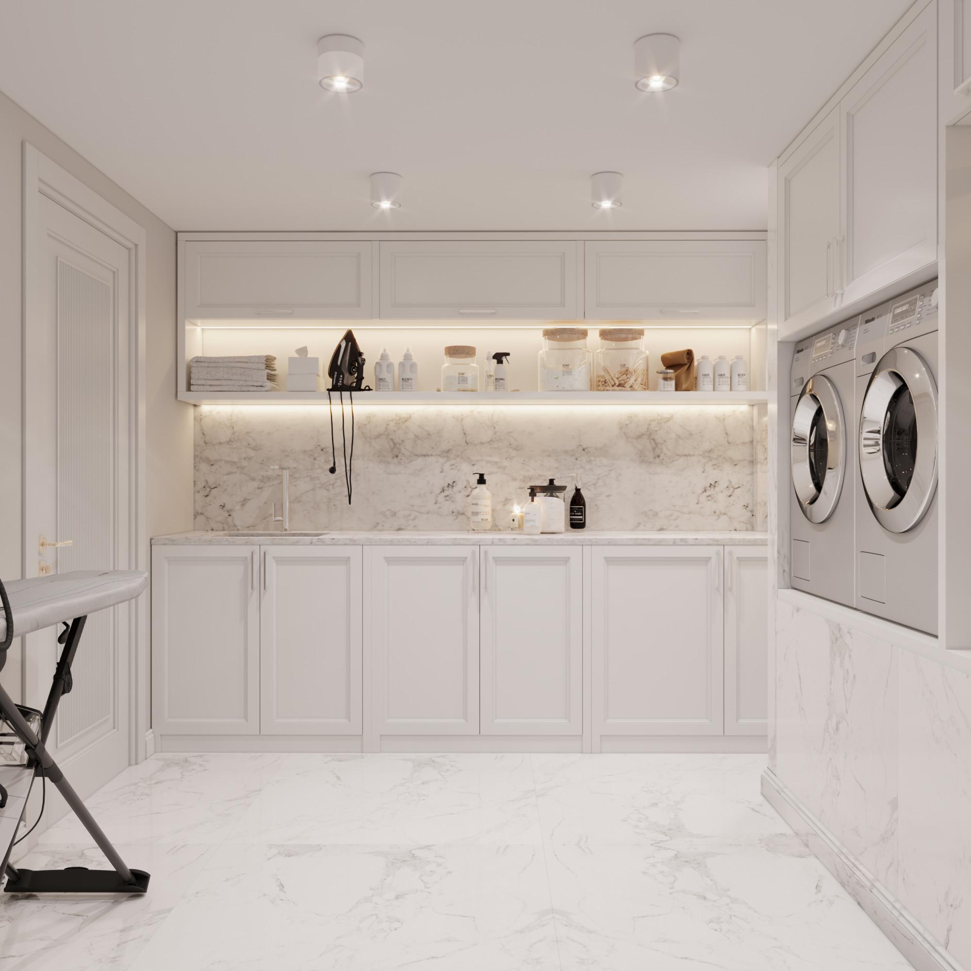 Laundry room made in the style of Contemporary