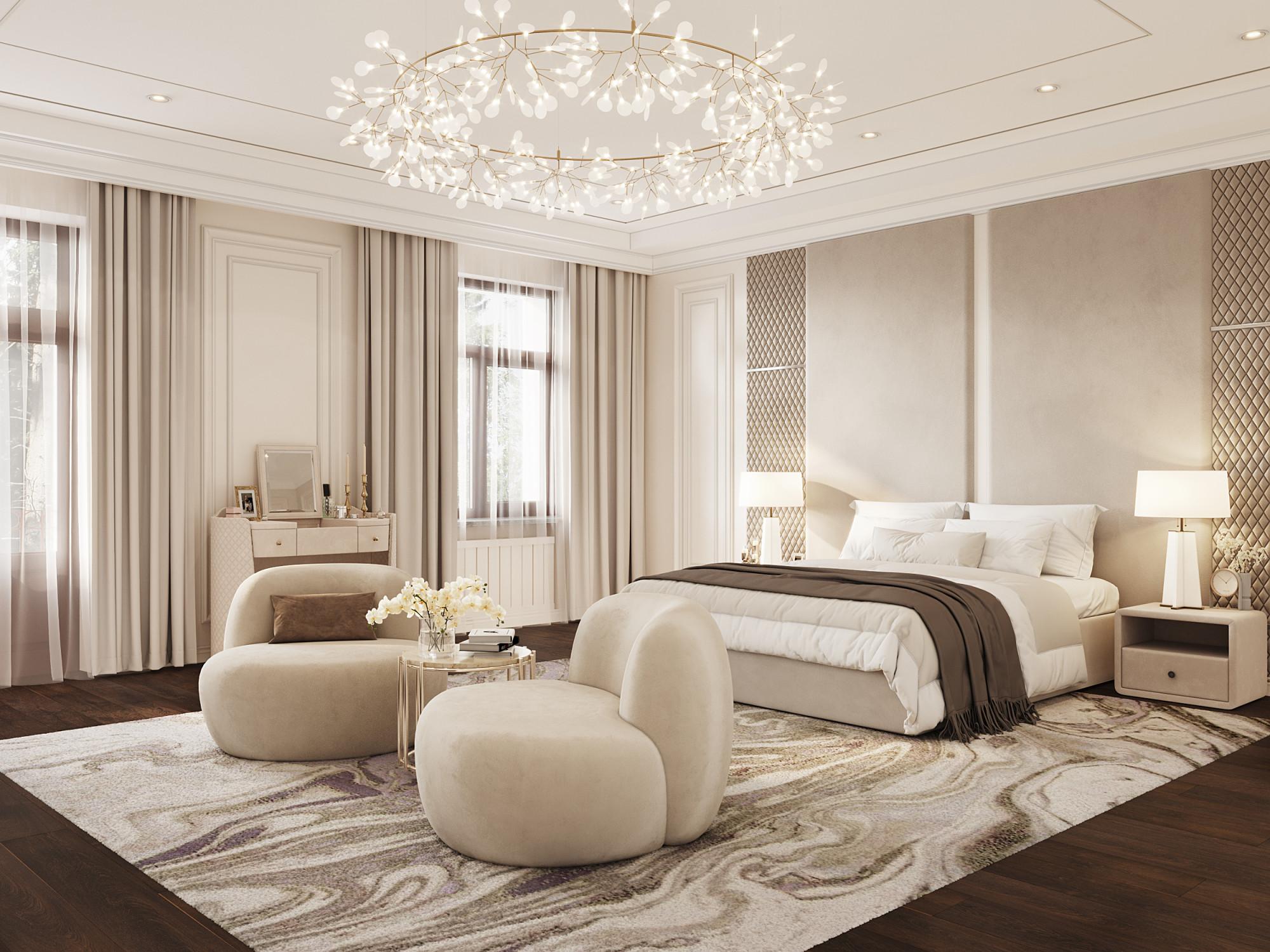 Master bedroom made in the style of Classics Contemporary