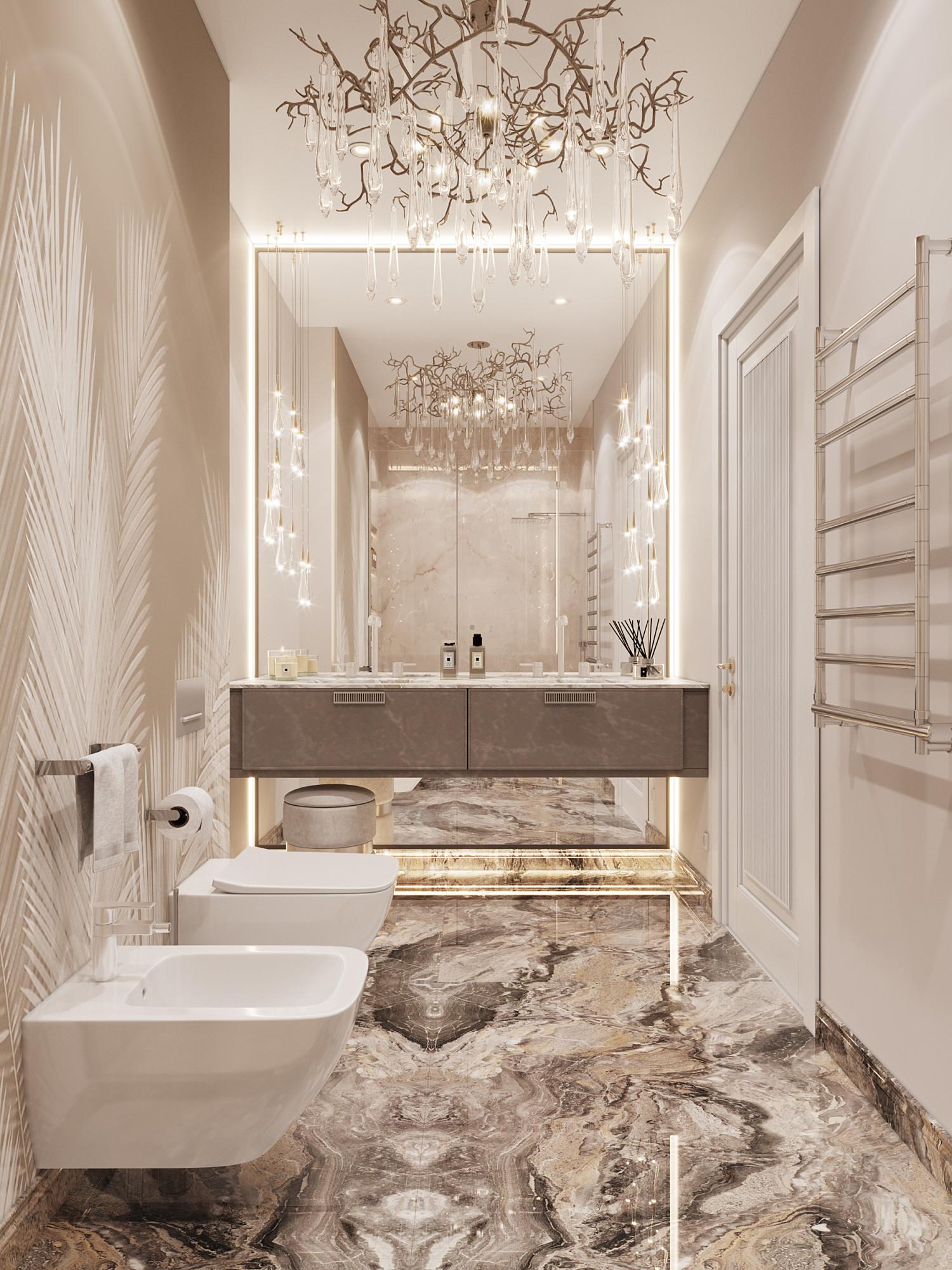 Bathroom in the master bedroom  made in the style of Classics Contemporary