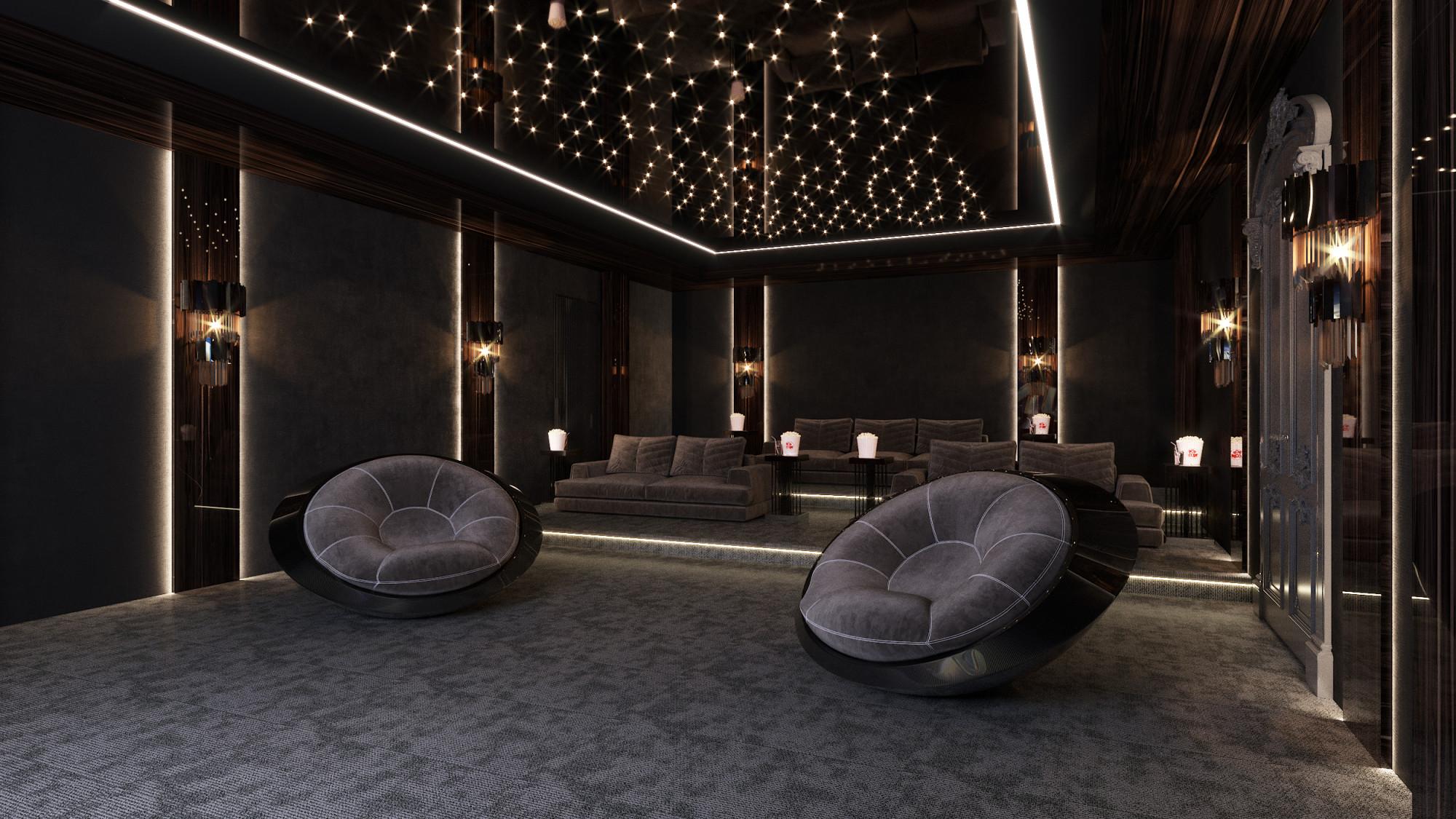 Cinema hall made in the style of Classics Neoclassicism