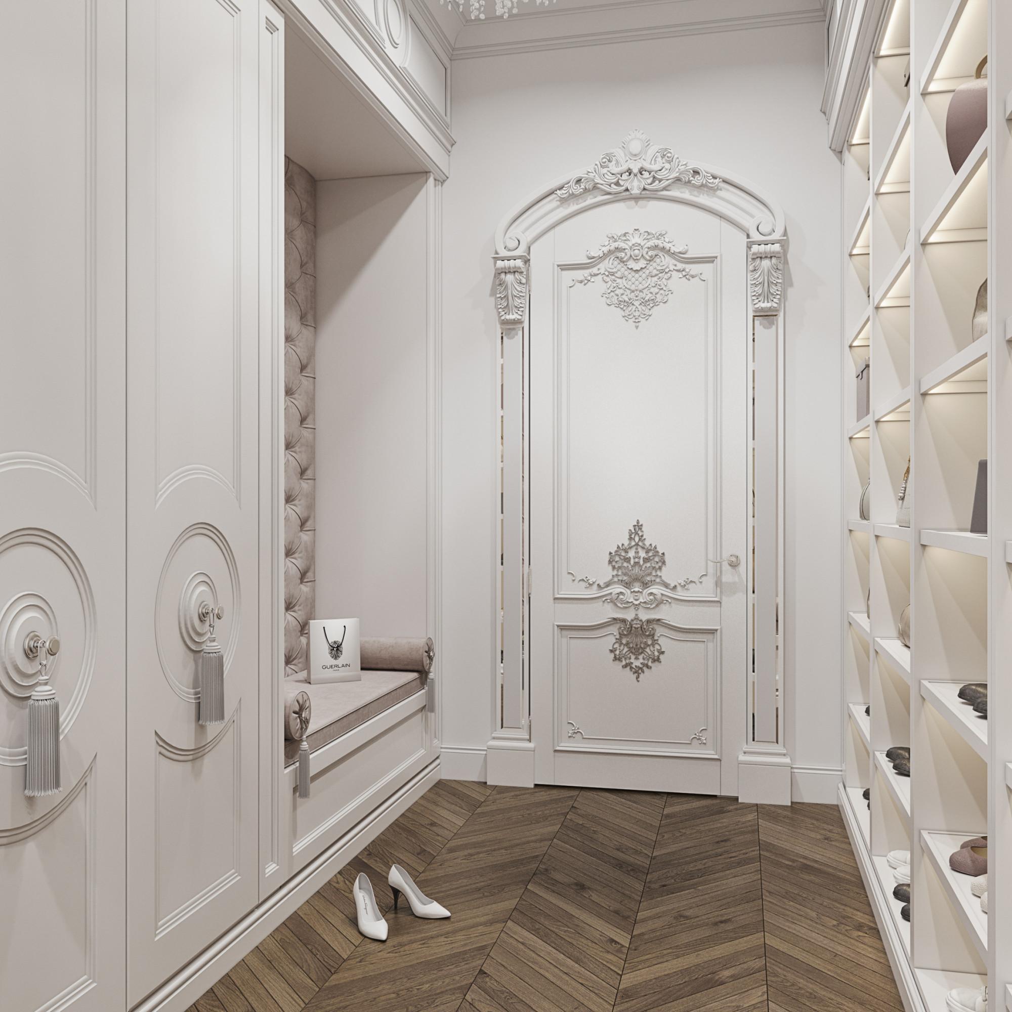 Dressing room made in the style of Classics Neoclassicism