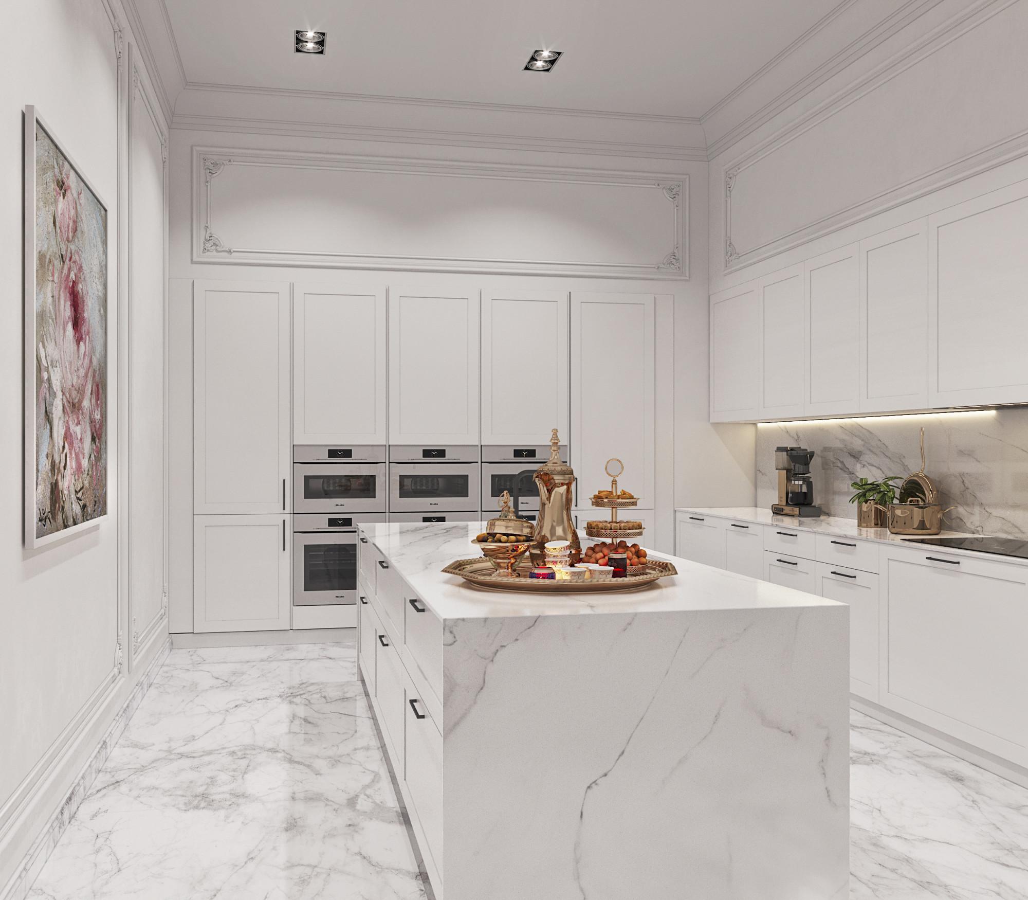 Technical kitchen made in the style of Classics