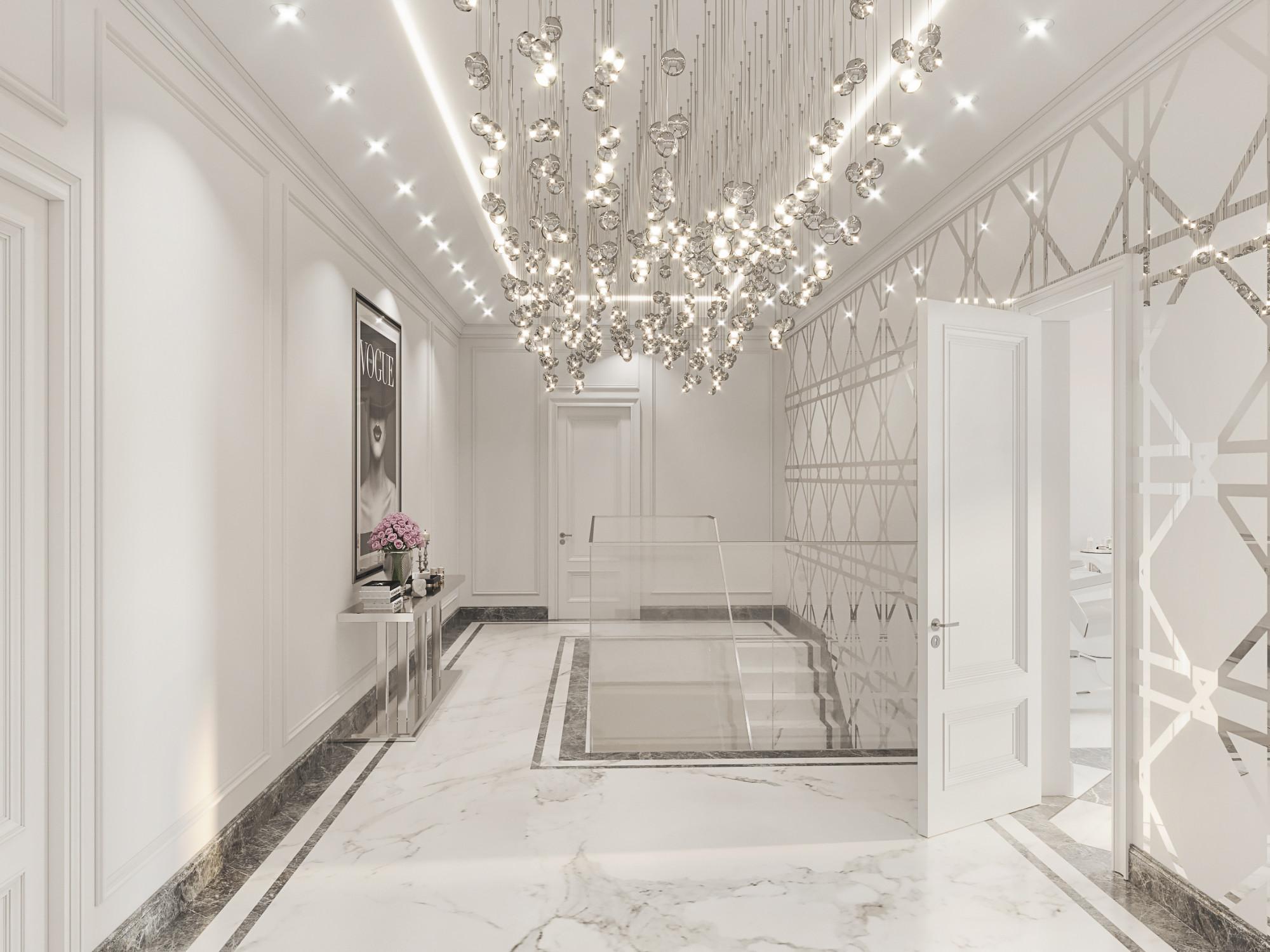 Hall on the 2nd floor made in the style of Classics Neoclassicism
