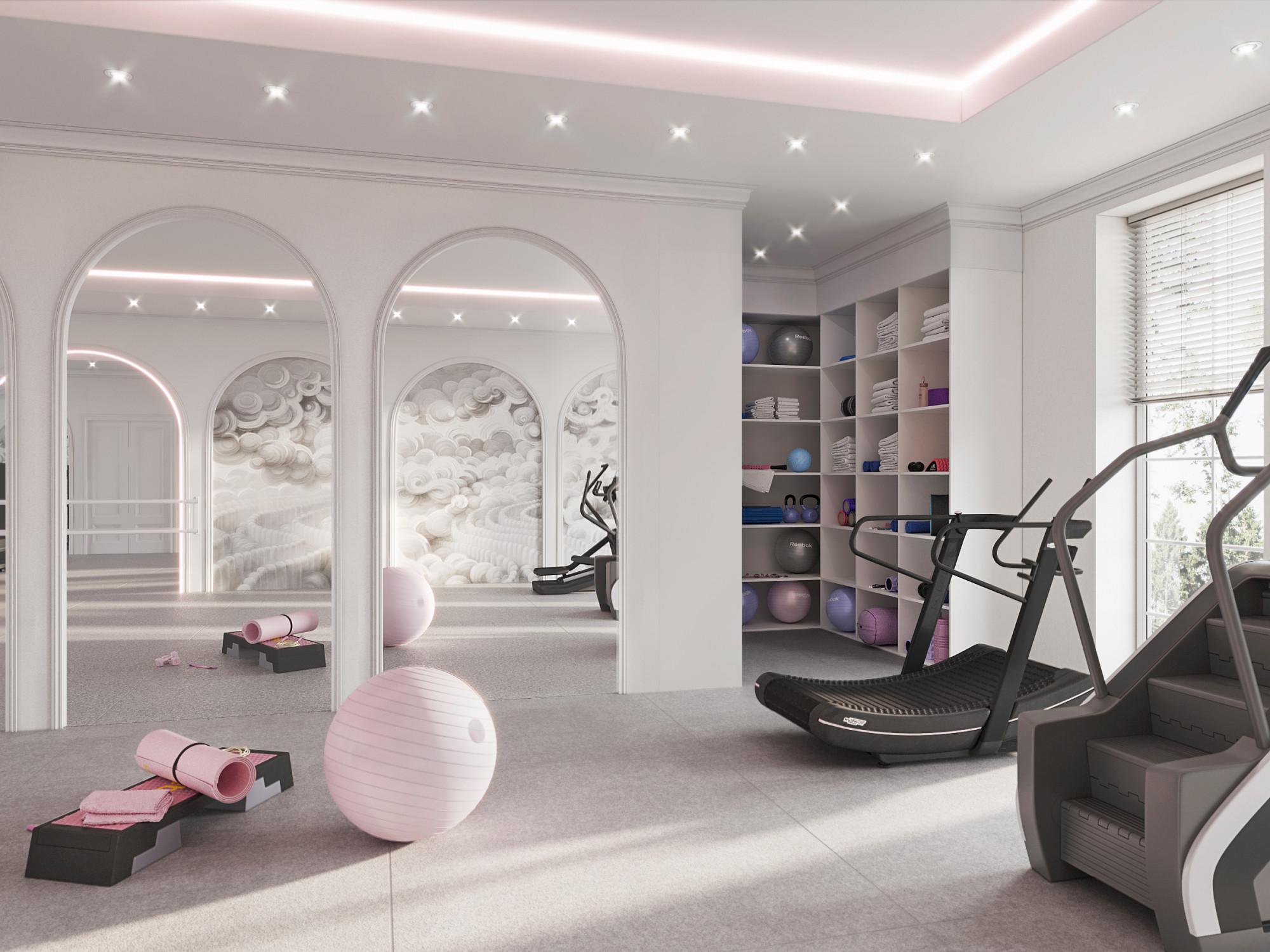 Gym made in the style of Classics Neoclassicism