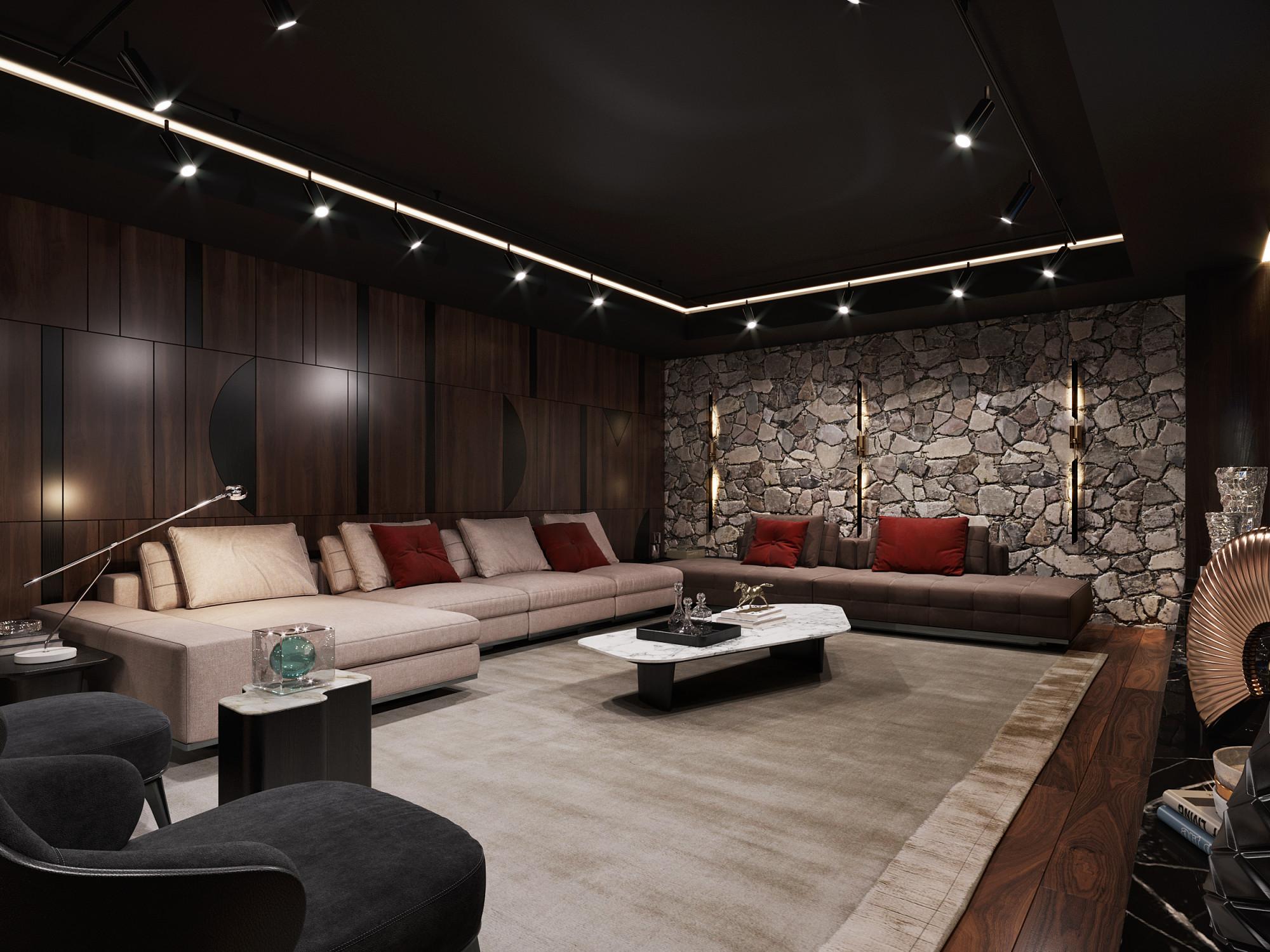 Wine room made in the style of Contemporary Chateau