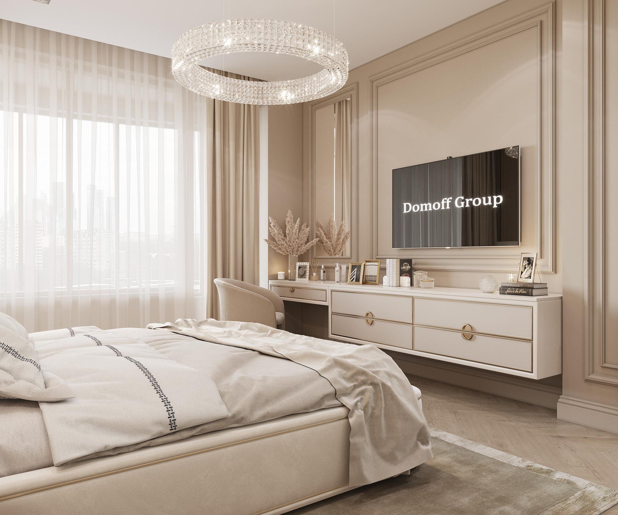 Master bedroom made in the style of Contemporary classics Neoclassicism