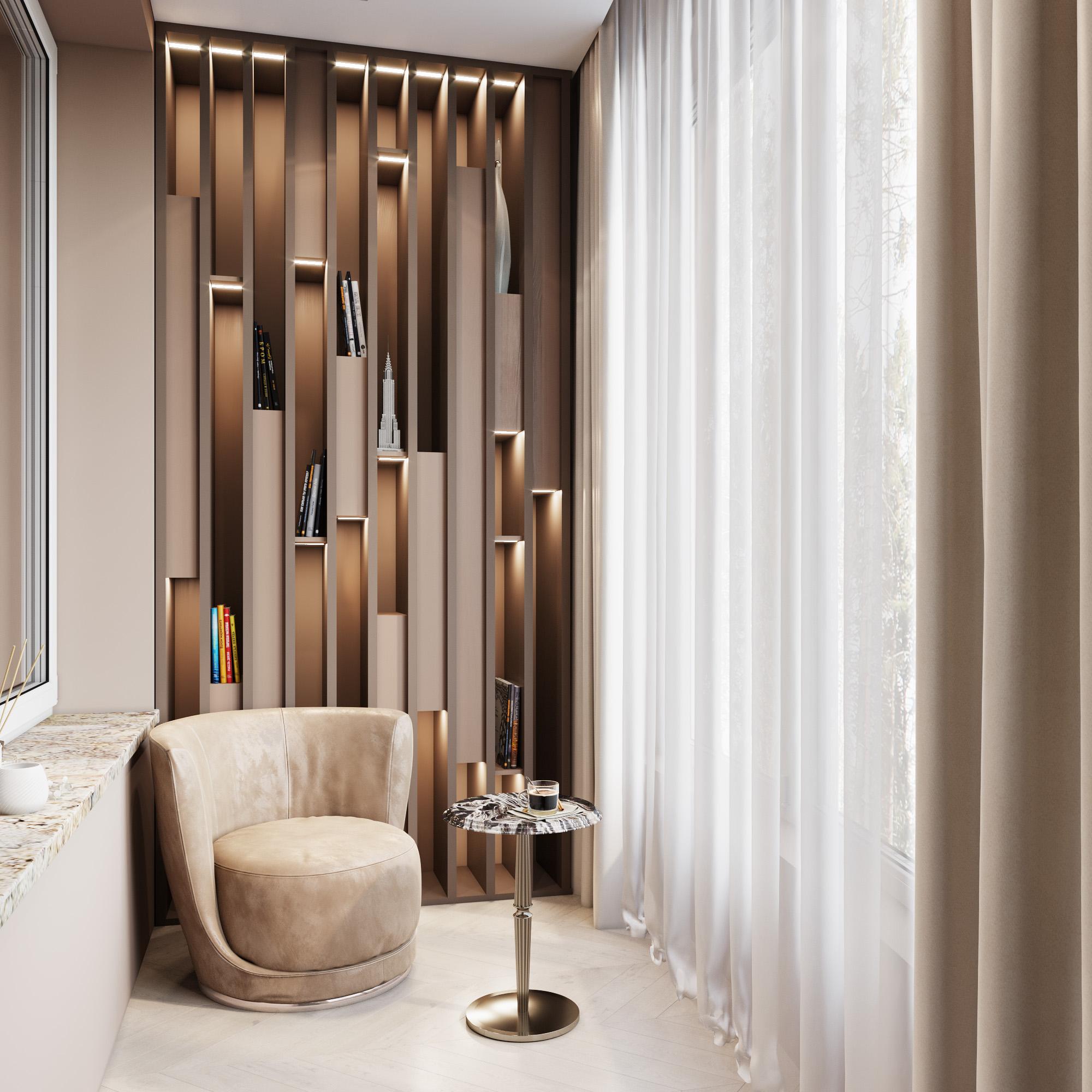 Balcony made in the style of Contemporary classics