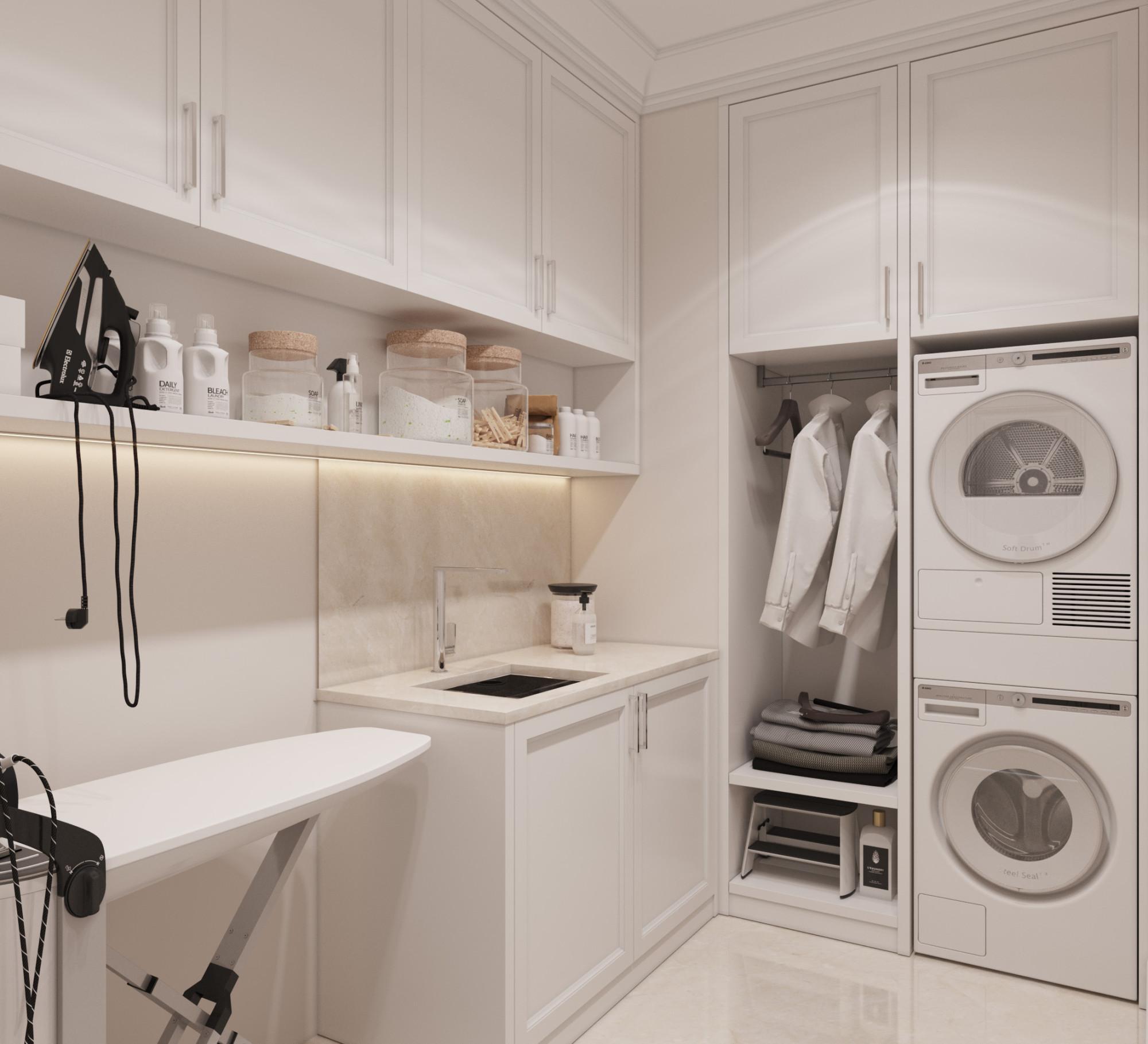 Laundry room made in the style of Contemporary classics
