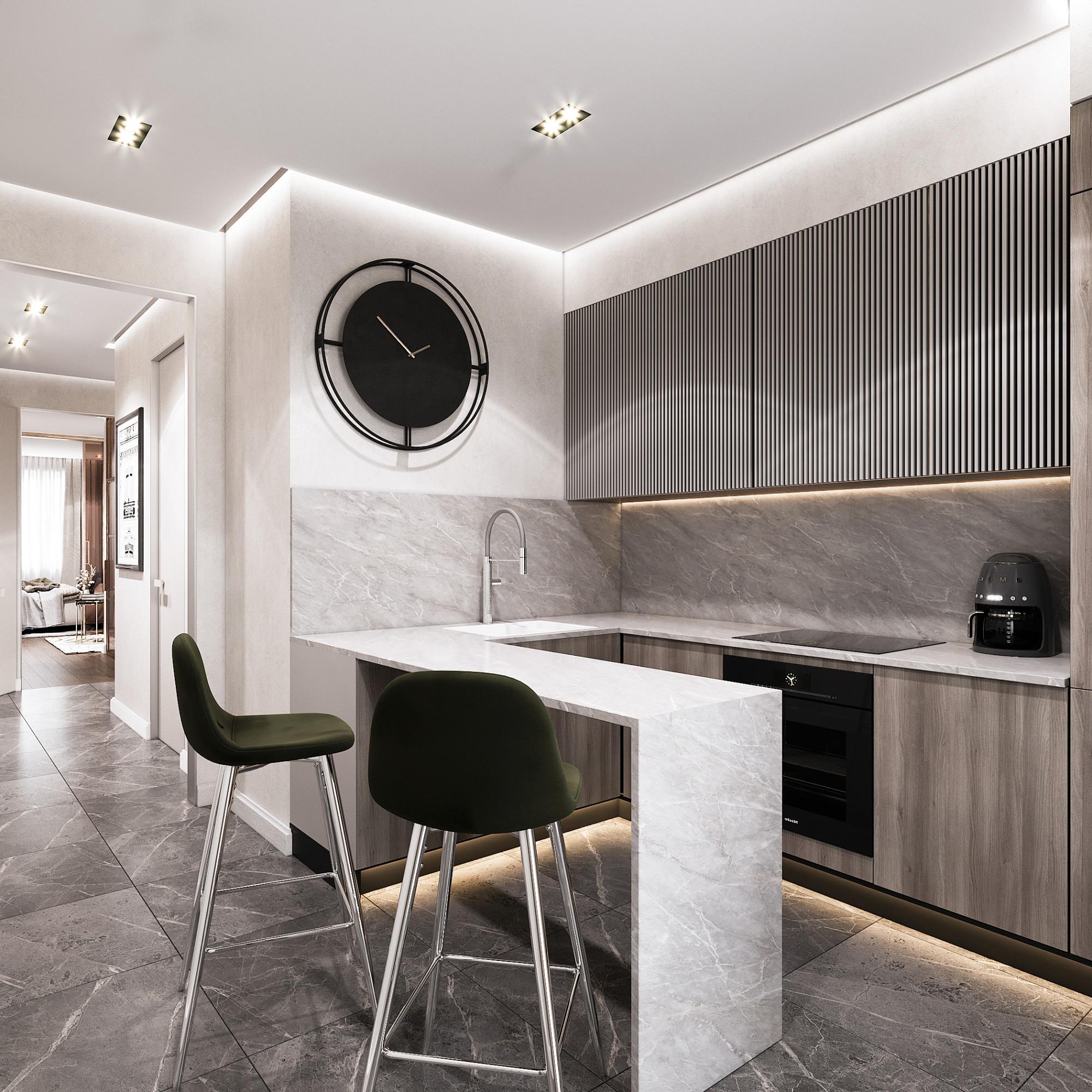 Kitchen made in the style of Contemporary