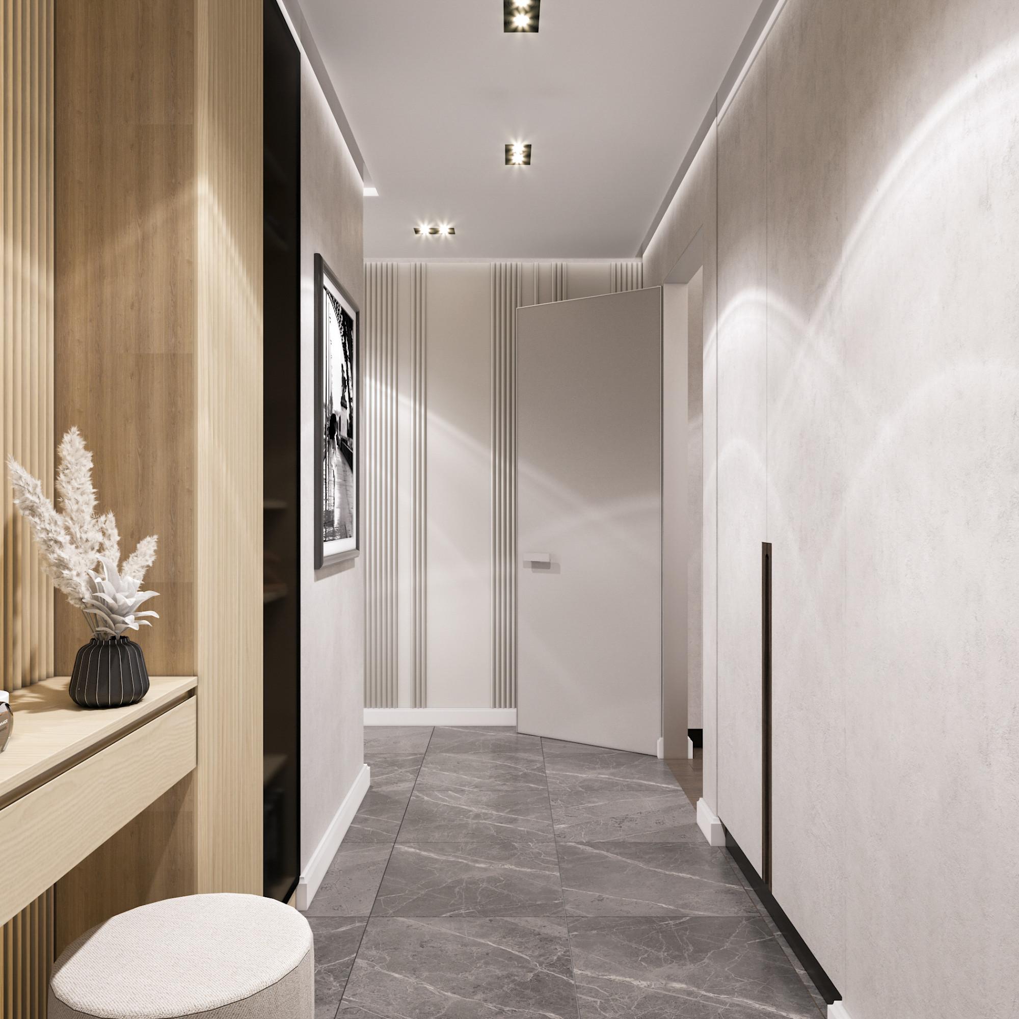 Hallway made in the style of Contemporary Neoclassicism